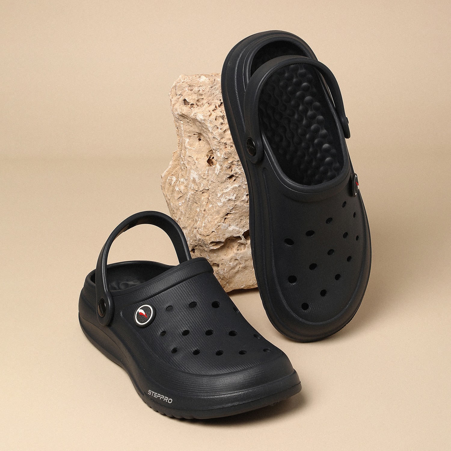 Men Dark Grey Clogs