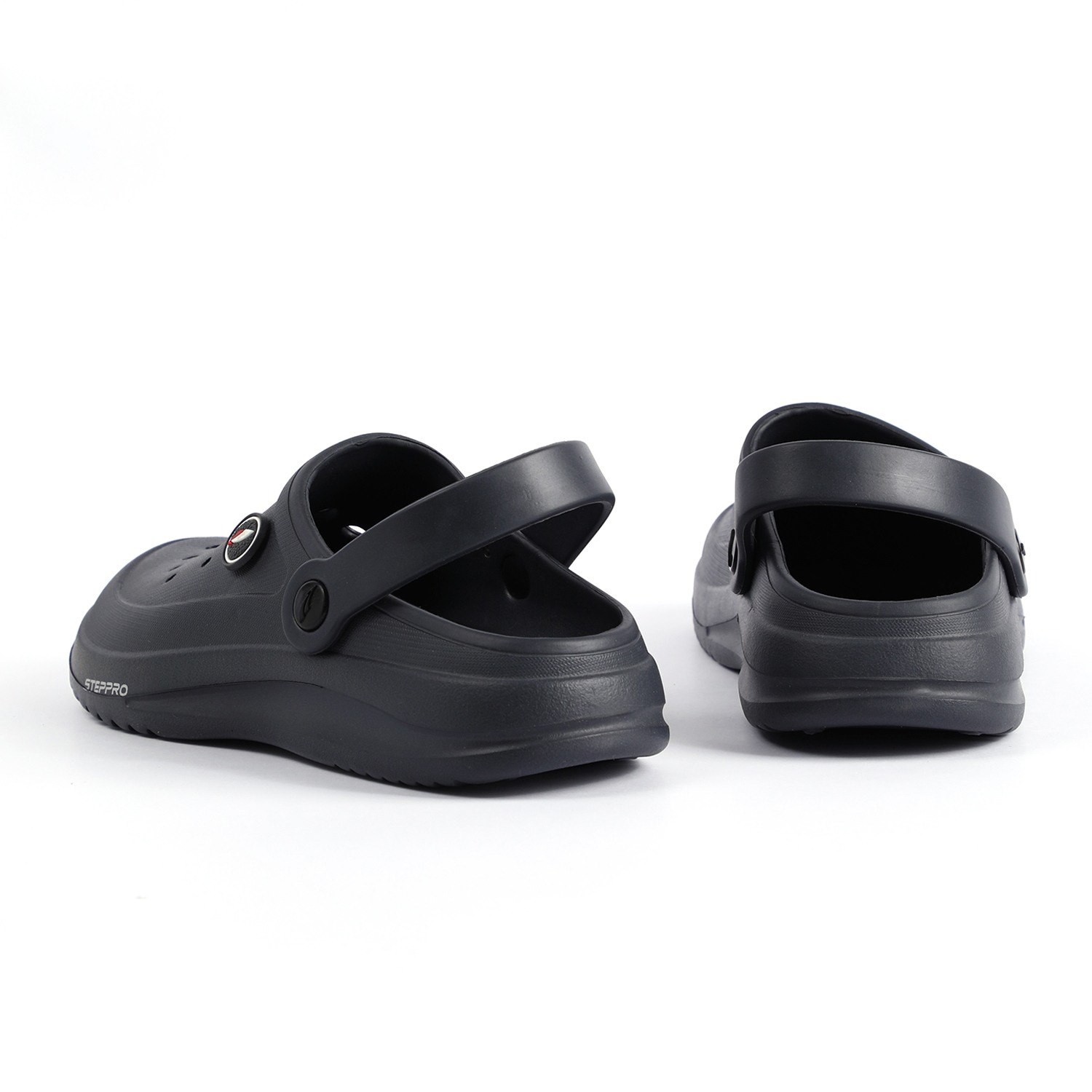 Men Dark Grey Clogs