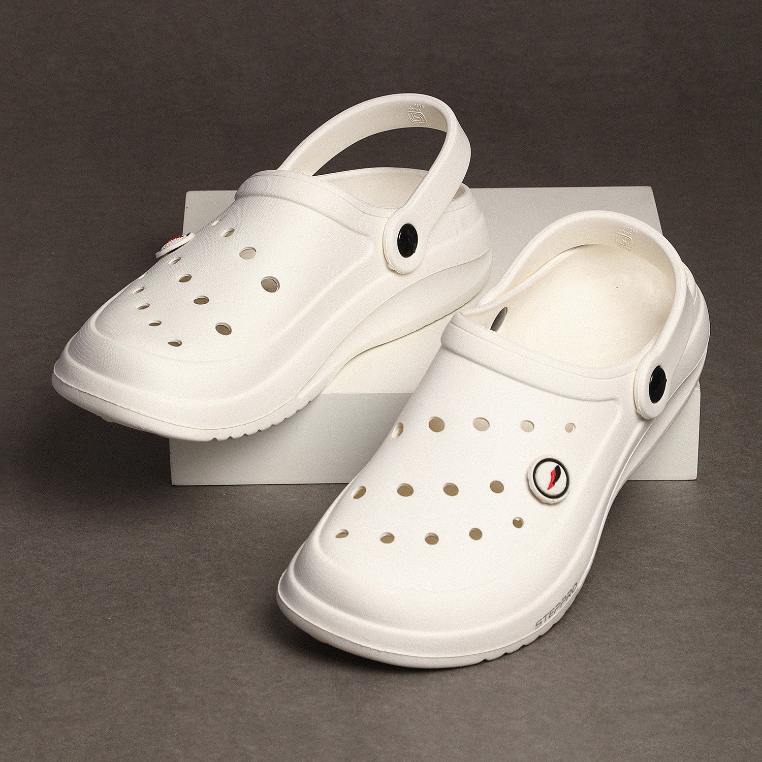 Men White Clogs
