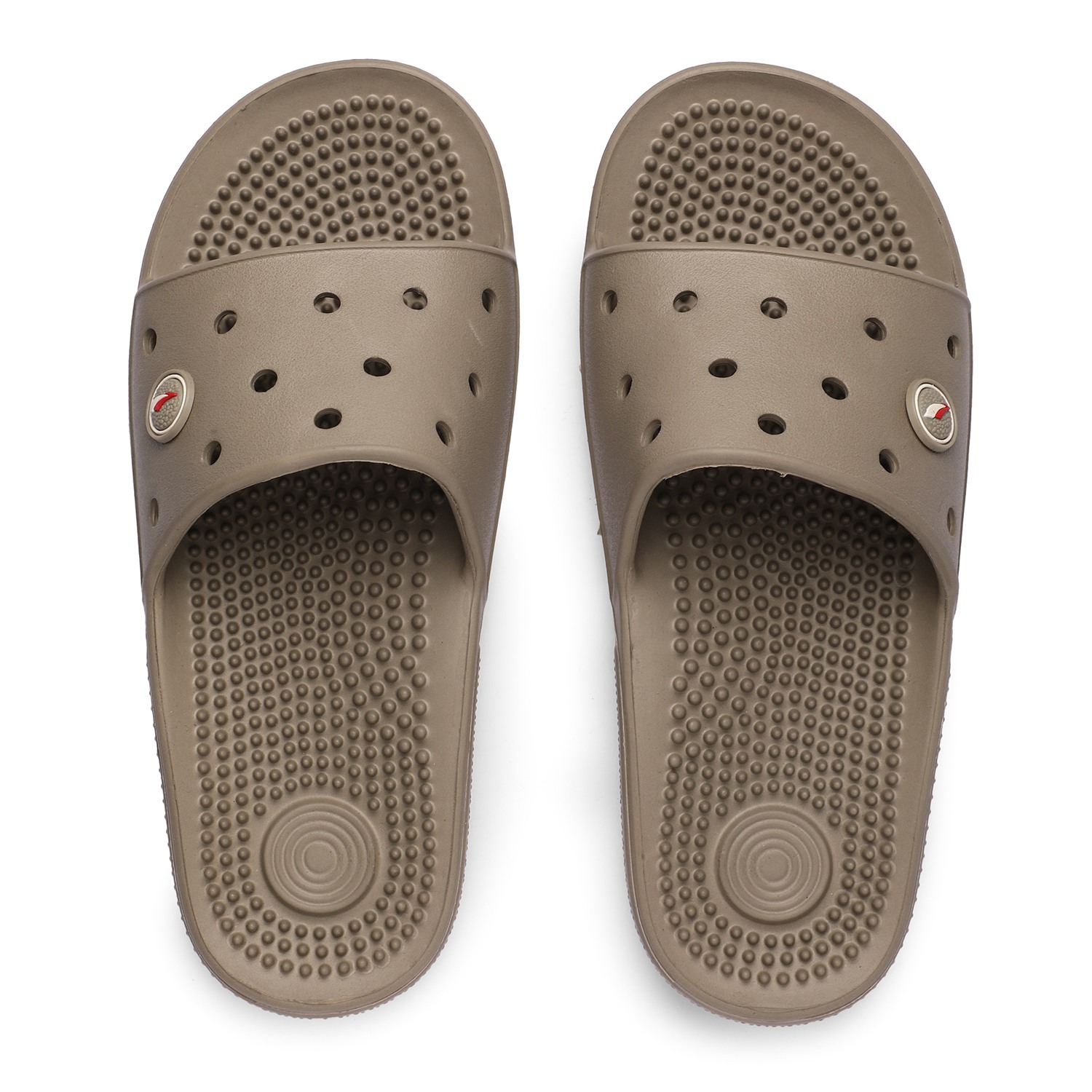 Men Beige Slides-Flip Slip On