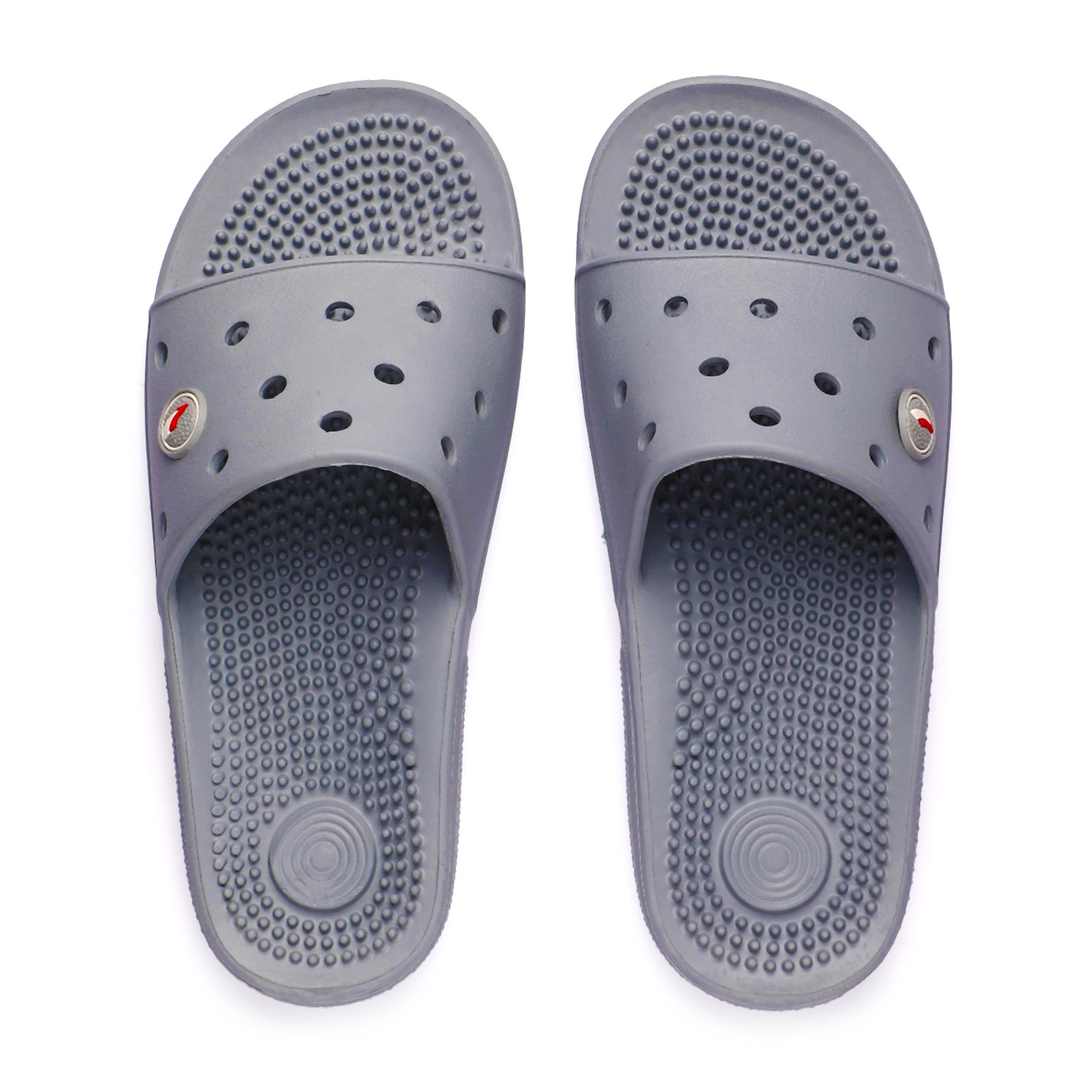 Men Light Grey Slides-Flip Slip On