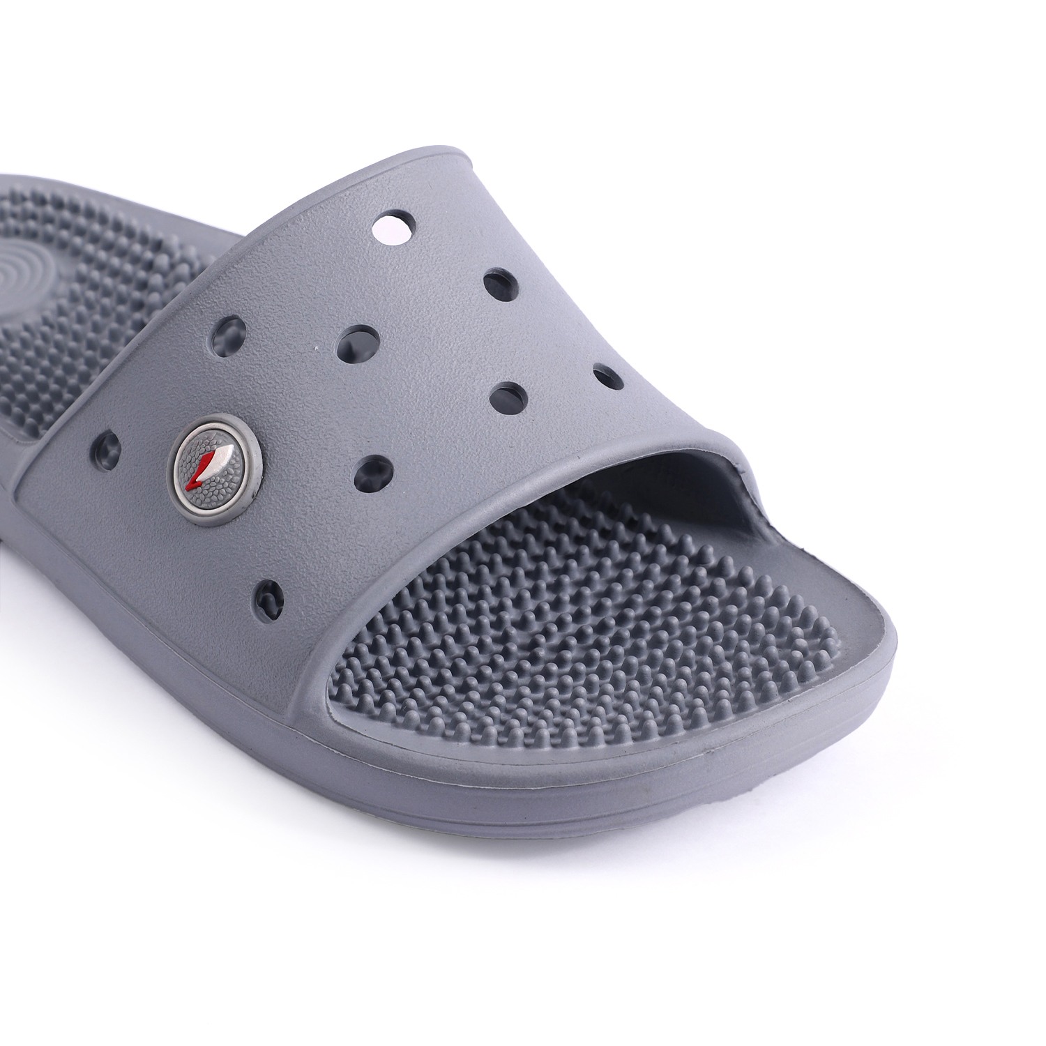 Men Light Grey Slides-Flip Slip On