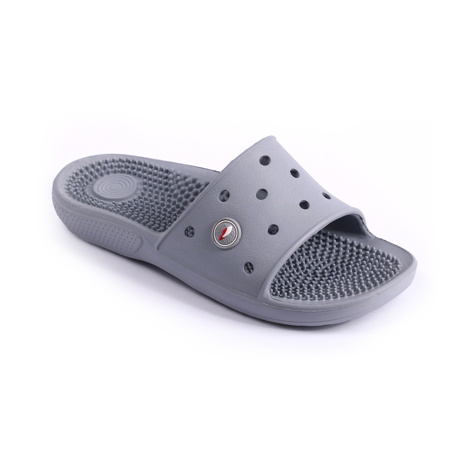 Men Light Grey Slides-Flip Slip On