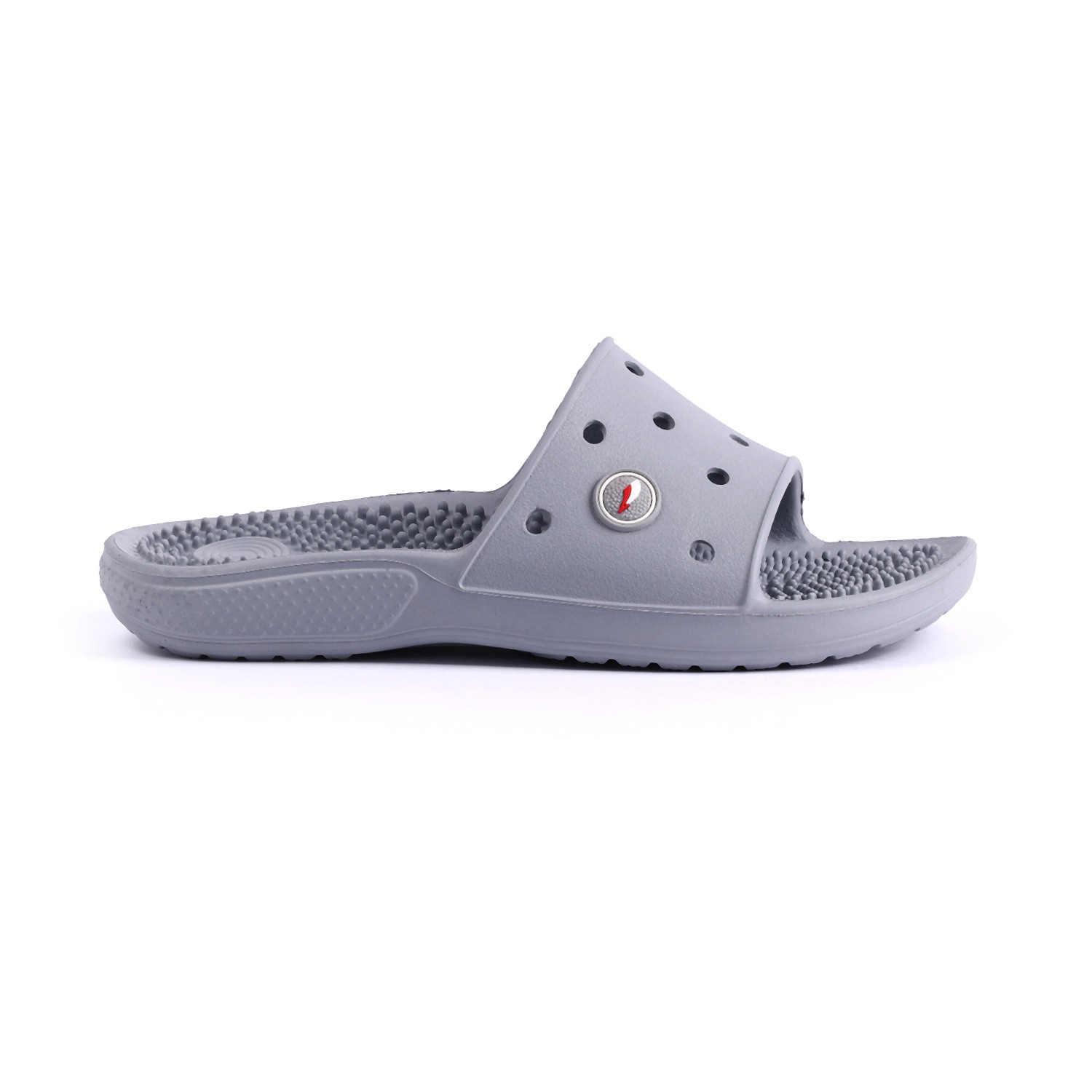 Men Light Grey Slides-Flip Slip On
