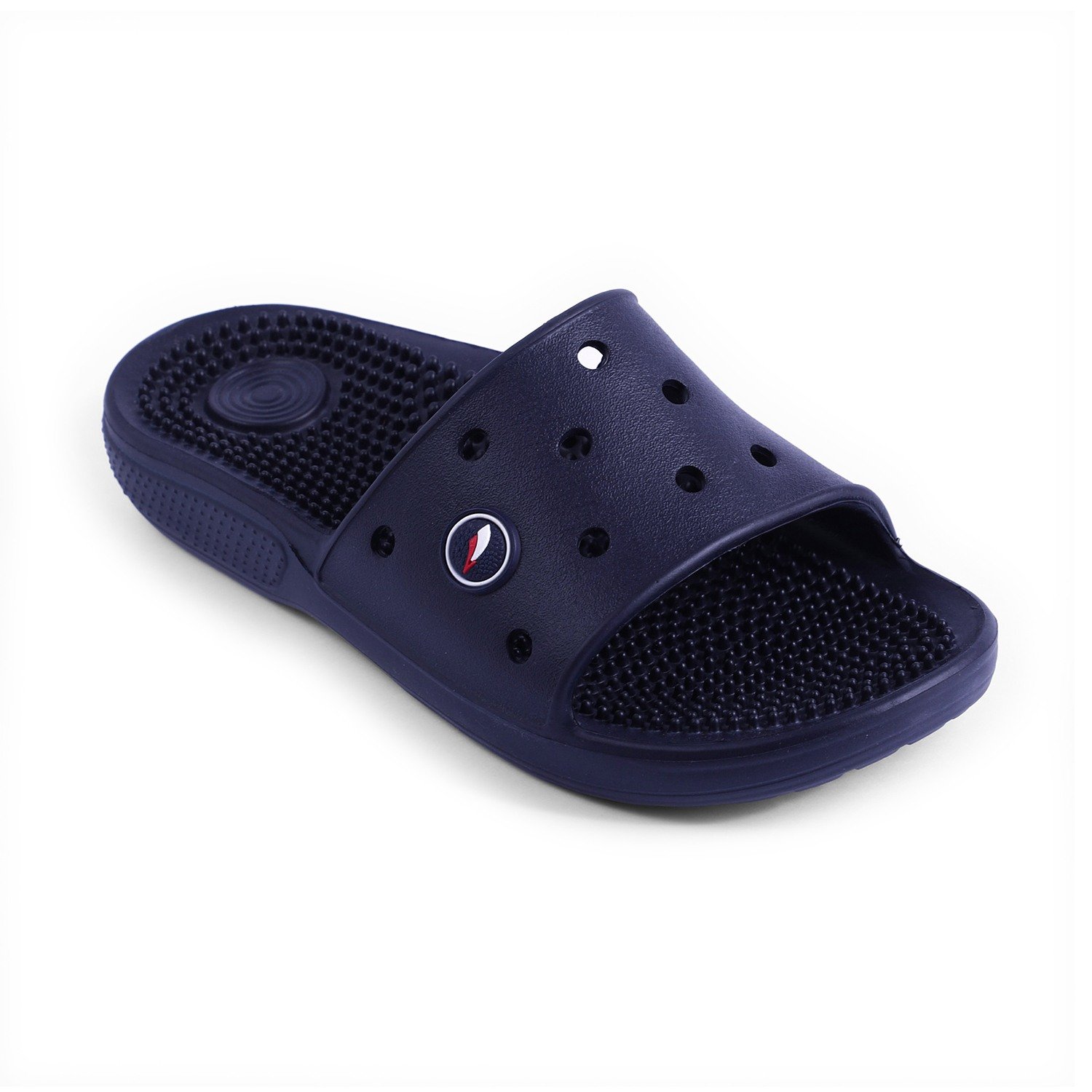 Men Navy Blue Slides-Flip Slip On