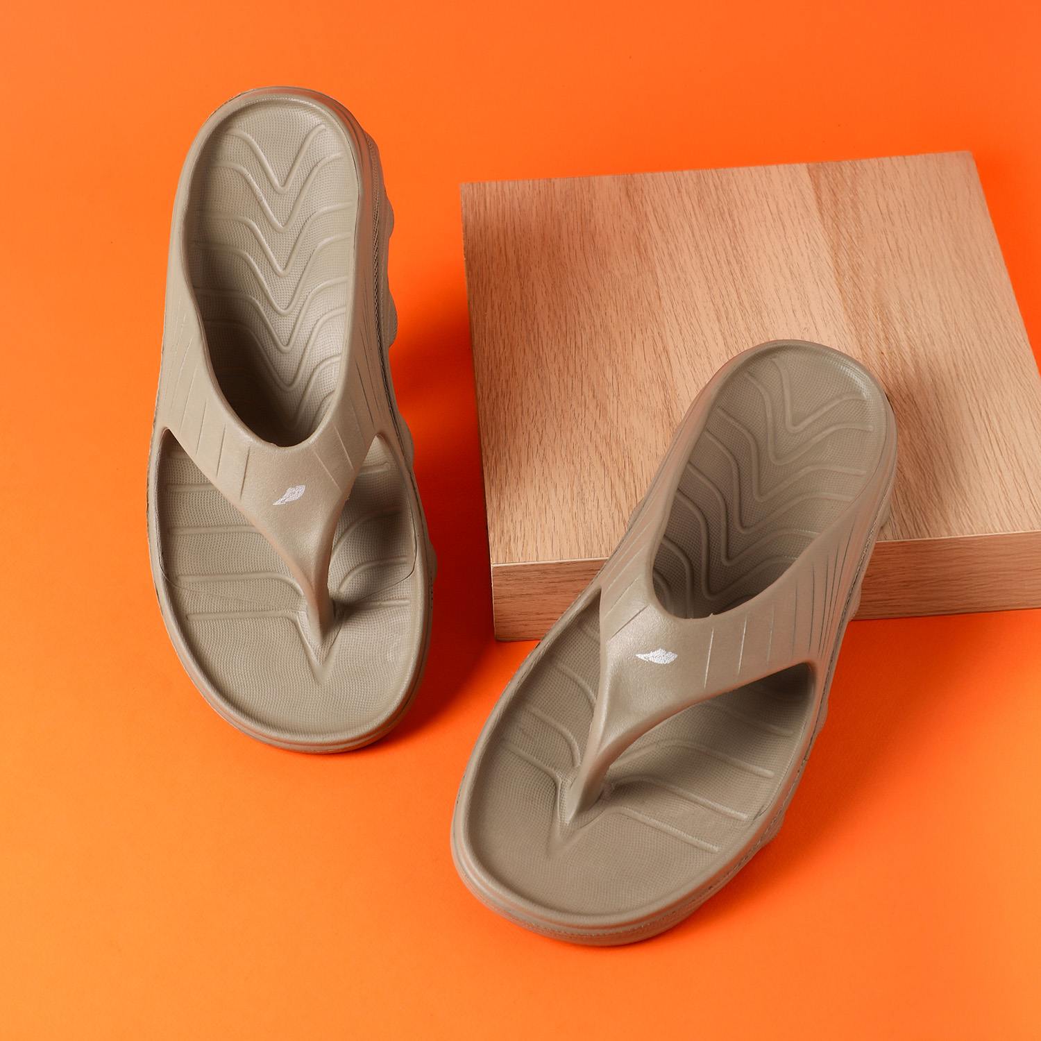 Men Beige Flipflops
