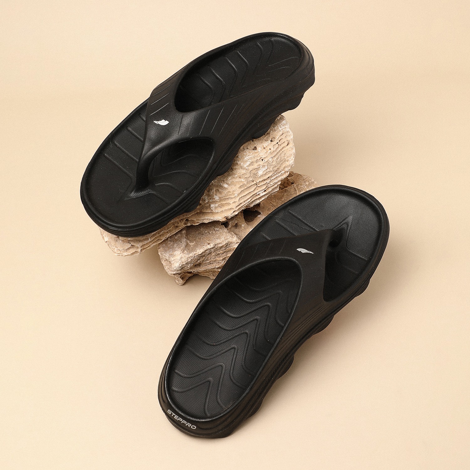 Men Black Flipflops