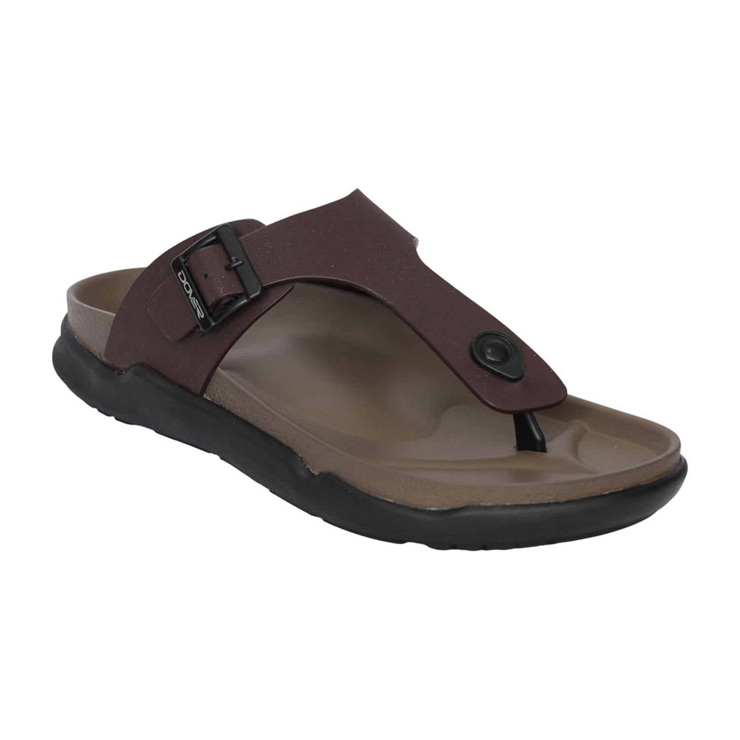 Men Brown Flex Comfort Sandals
