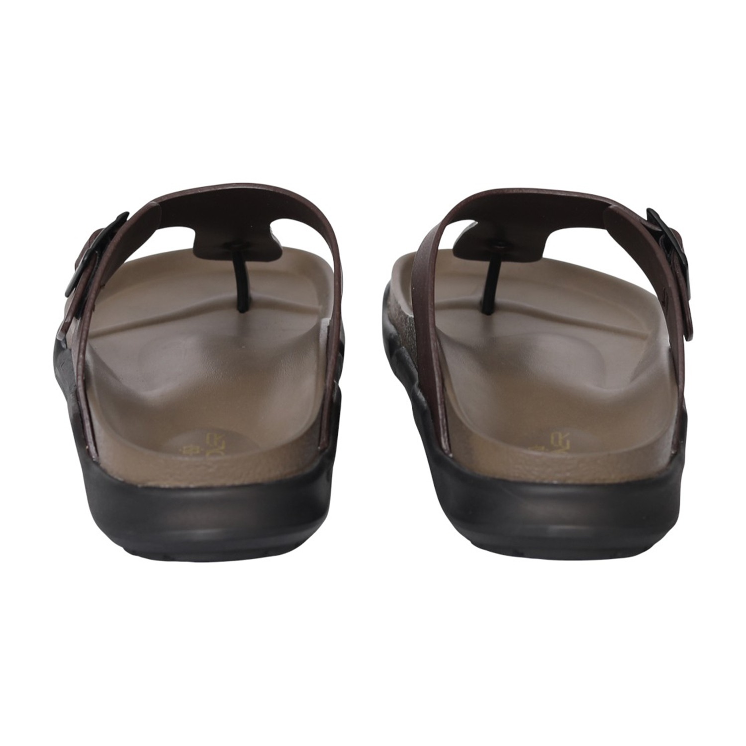 Men Brown Flex Comfort Sandals