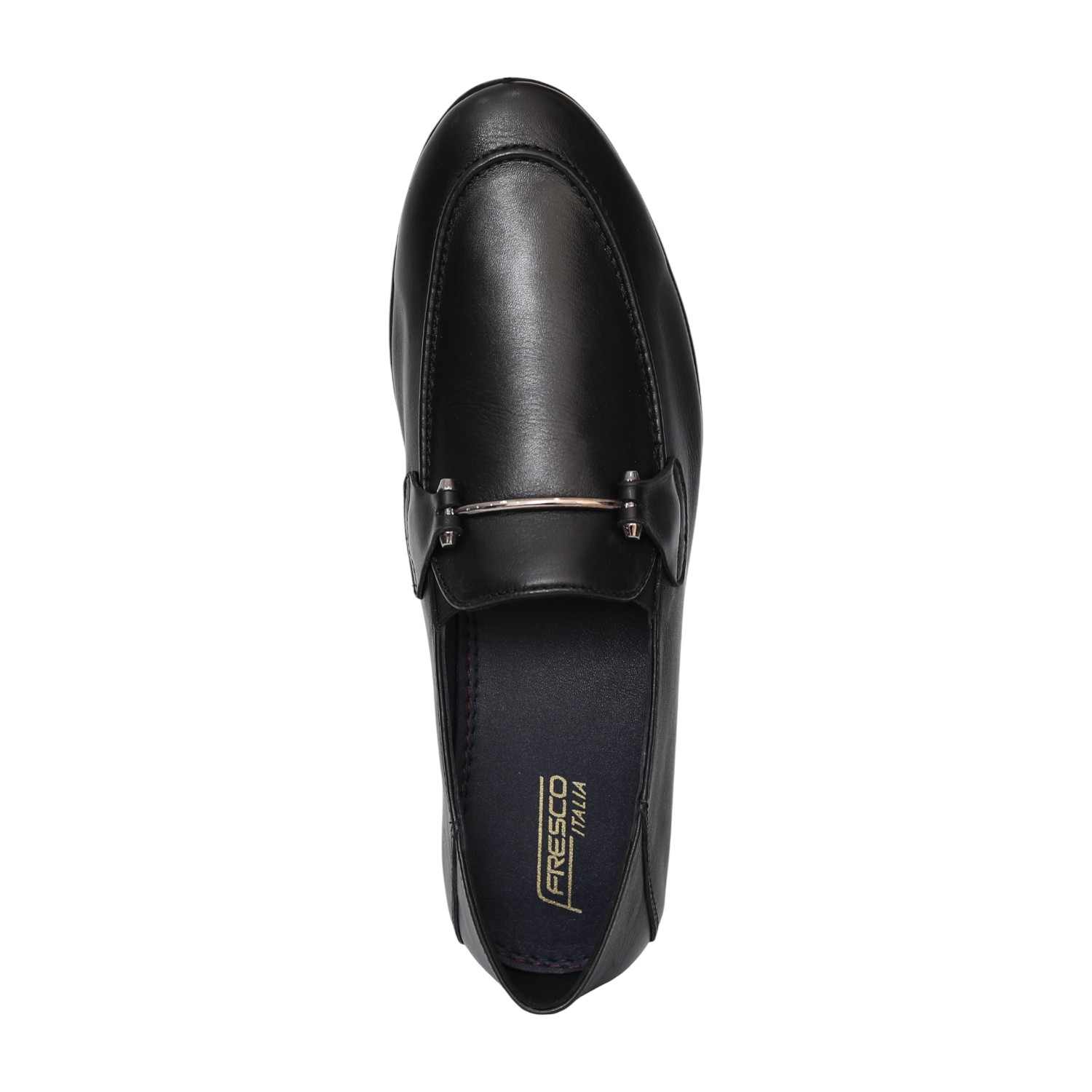 Men Black NobleLine Metal-Bit Formal Loafers