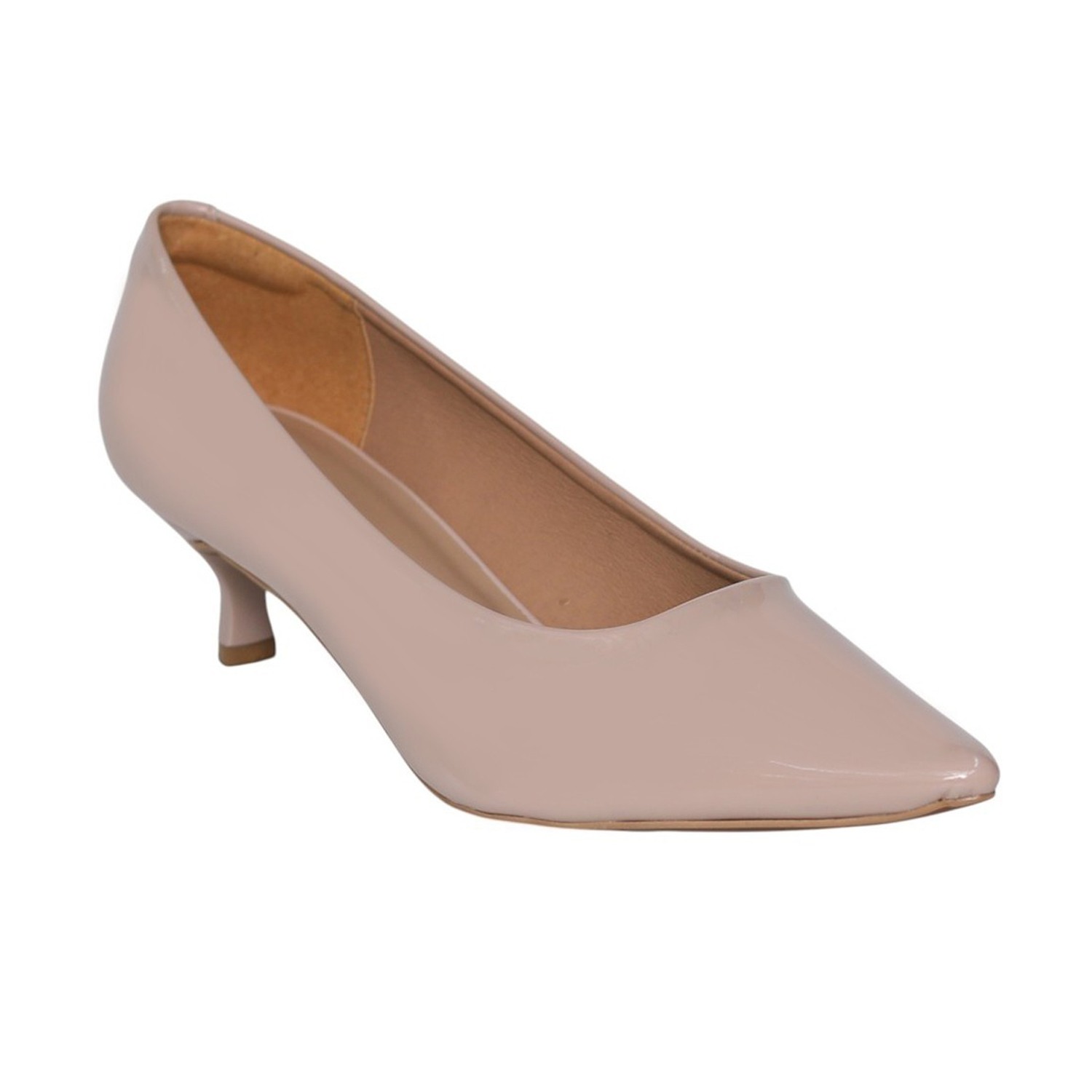 Women Nude Pointed Toe Kitten Heel Pumps | Centro Shoes & More