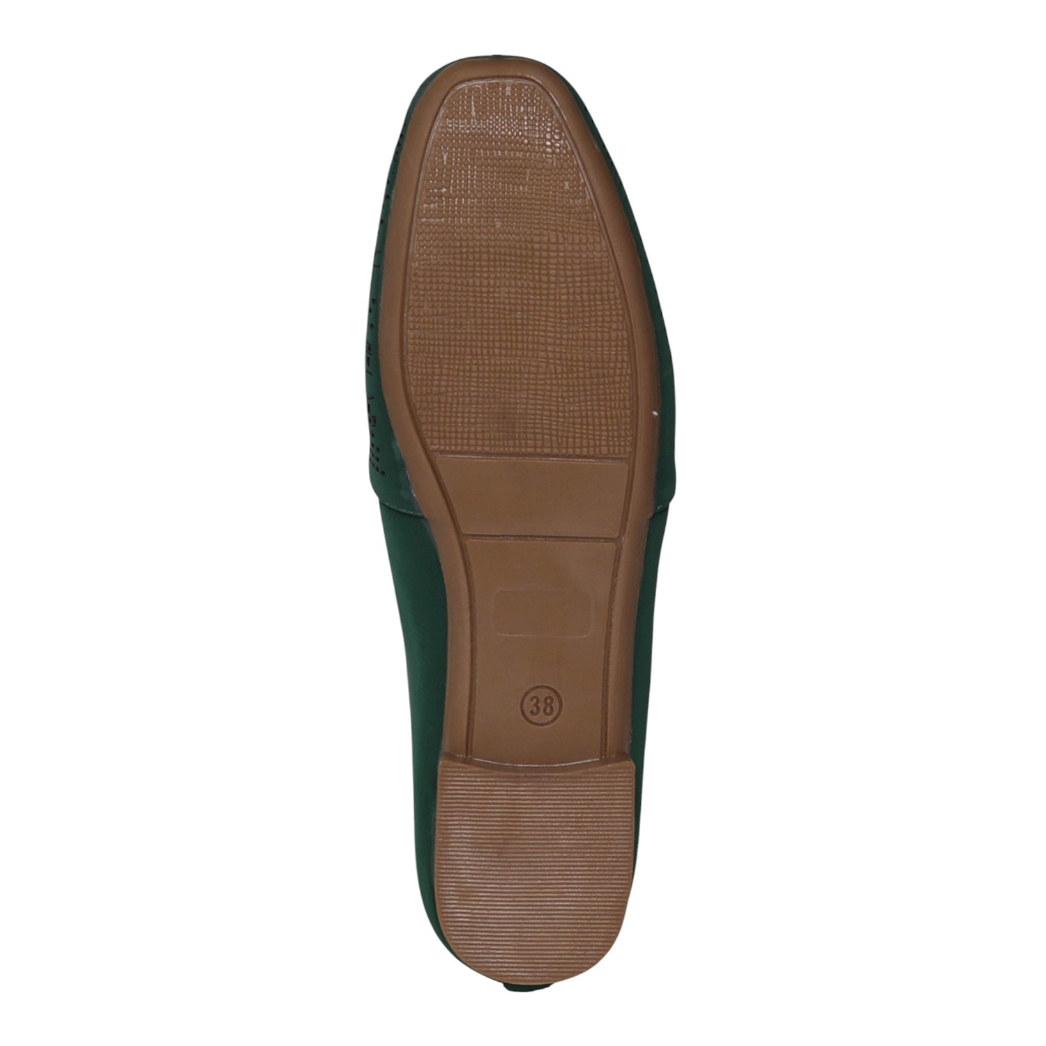 greta | Women Mehendi Perforated Slip-On Flat Loafers|5