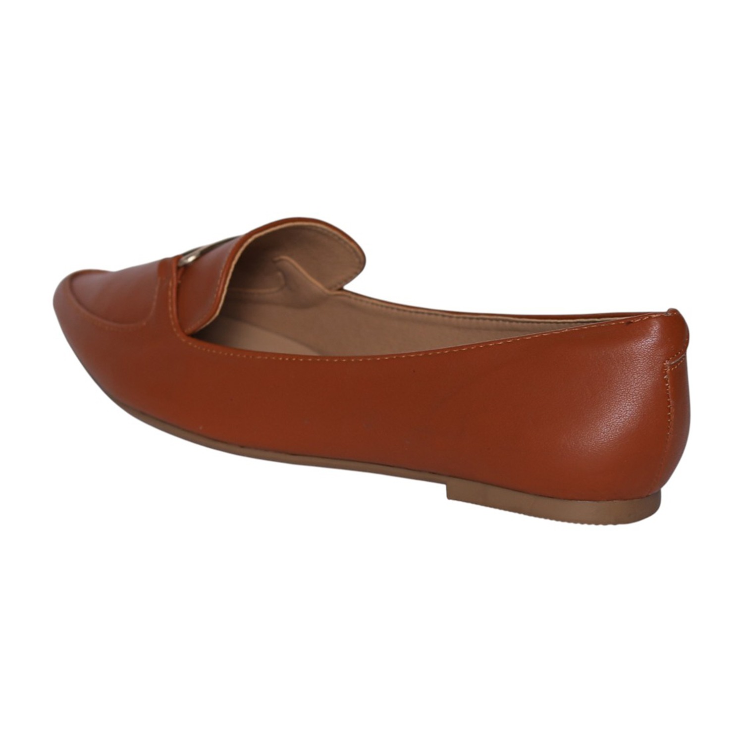 greta | Chic Charcoal Tan Pointed-Toe Loafers|4