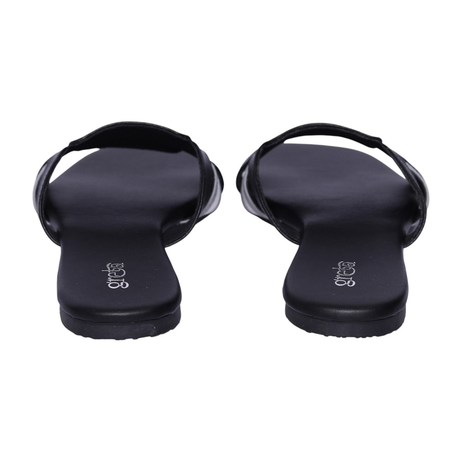 Women Grey-Black Élan Cross Slides