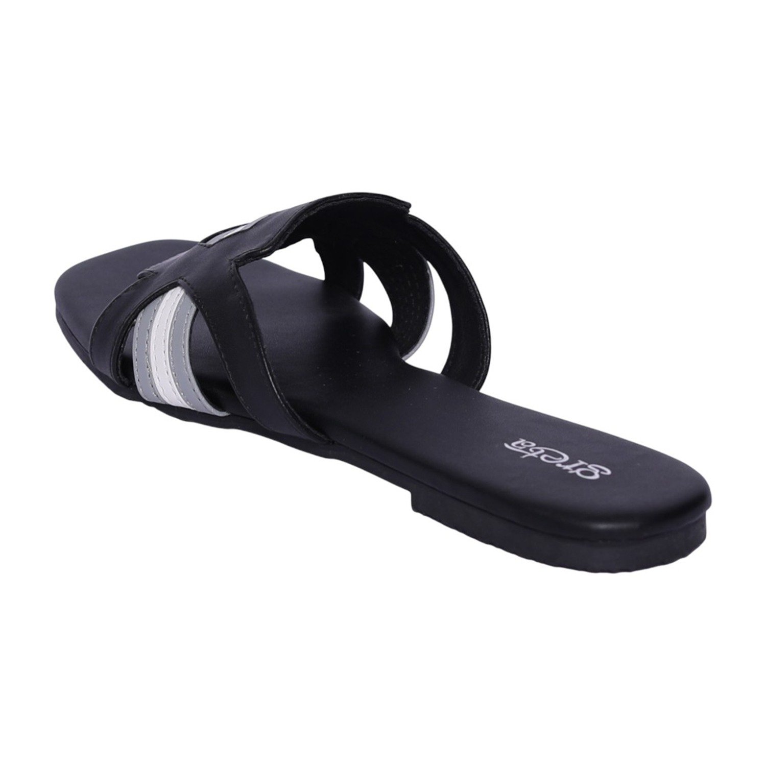 Women Grey-Black Élan Cross Slides