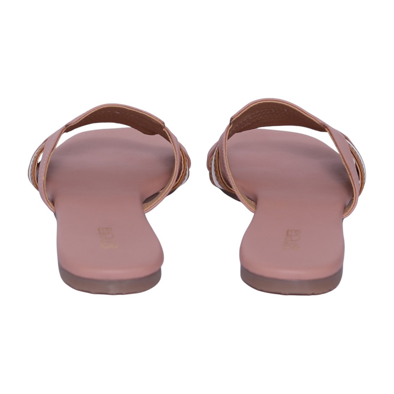 Women Tan-Peach Élan Cross Slides