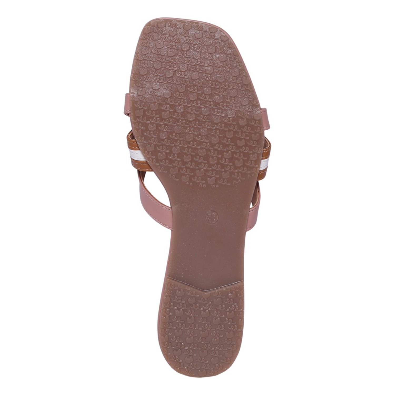 Women Tan-Peach Élan Cross Slides