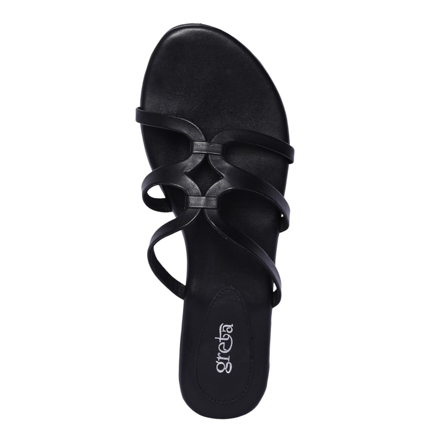 Women Black Lumière Loop Sandals