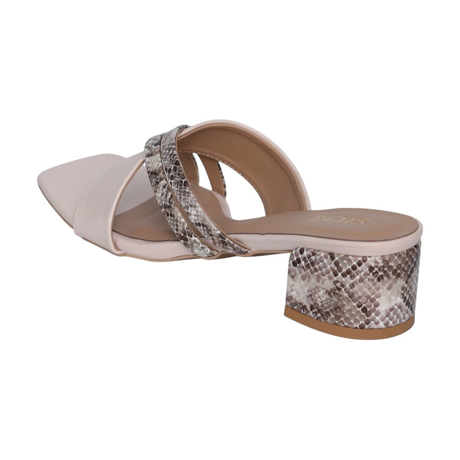 Women Pearl Viper Block Heels