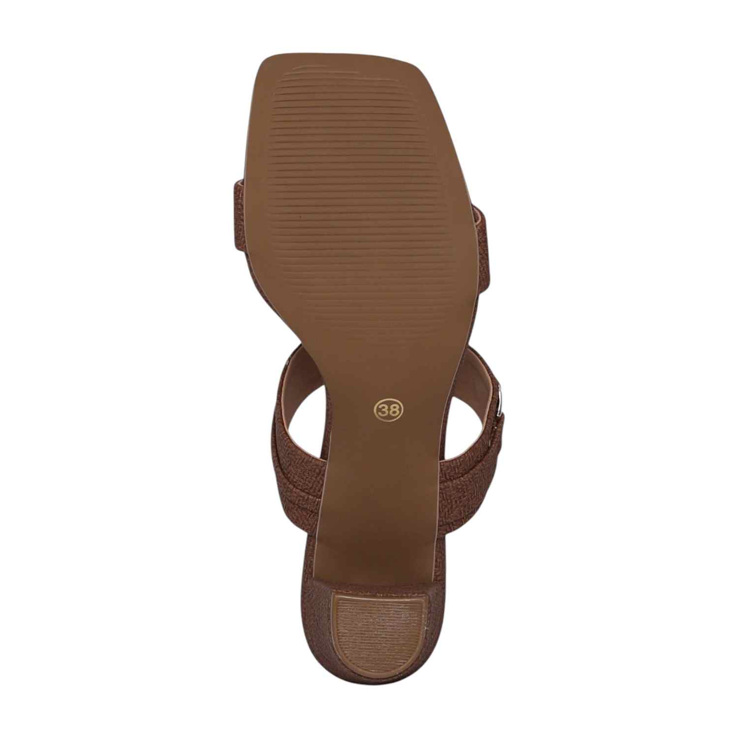 Women Cocoa Emblem Block Heels