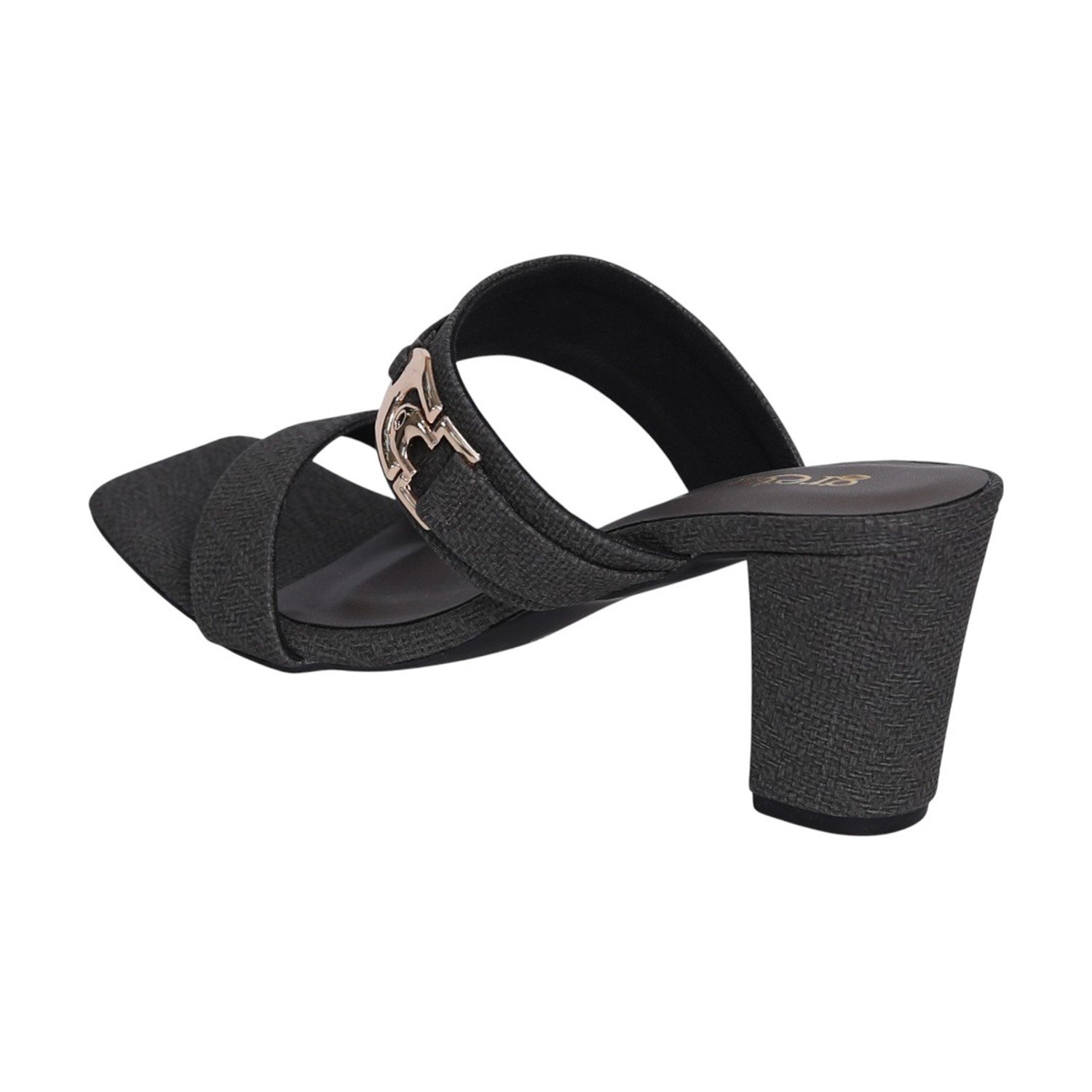 Women Graphite Crest Block Heels