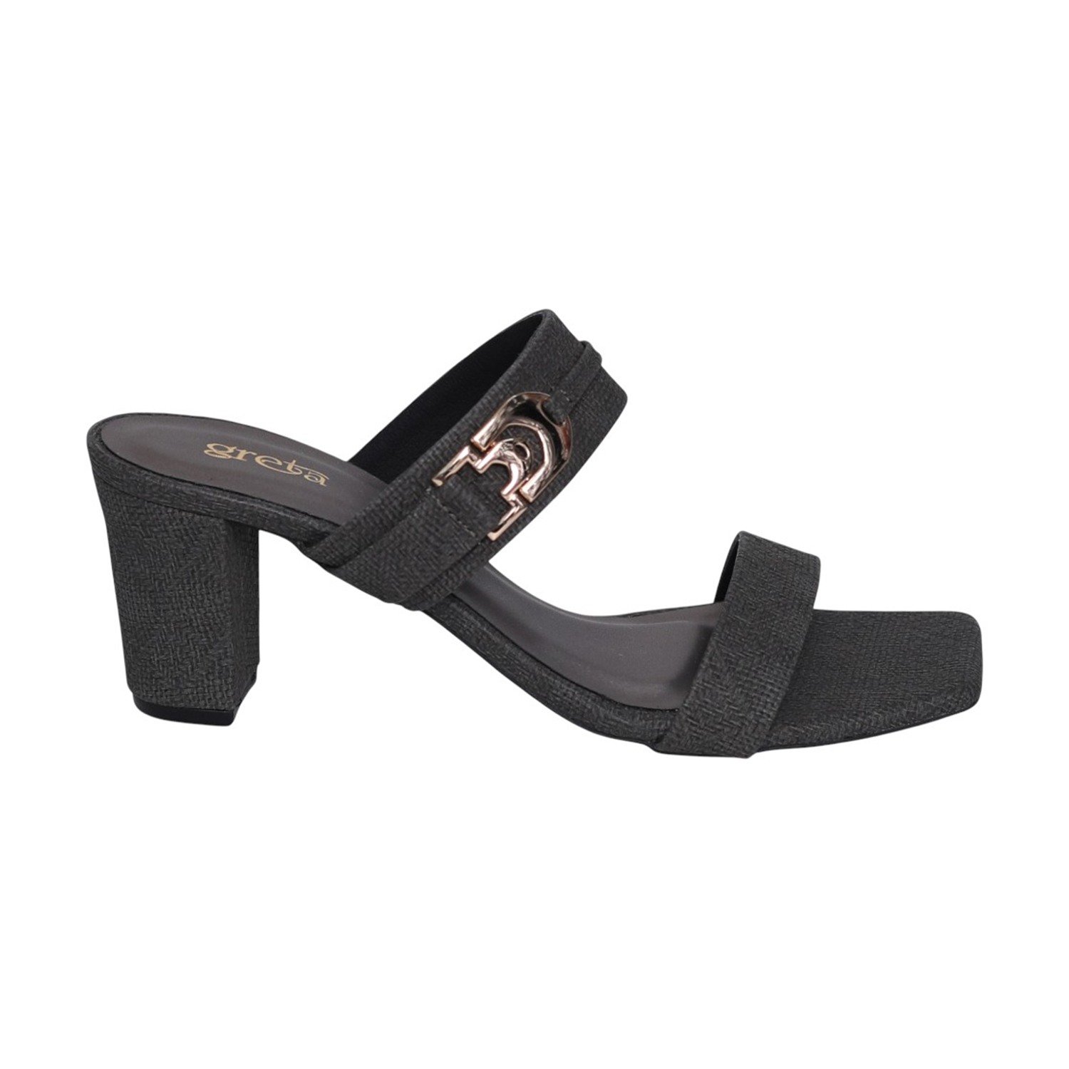 Women Graphite Crest Block Heels