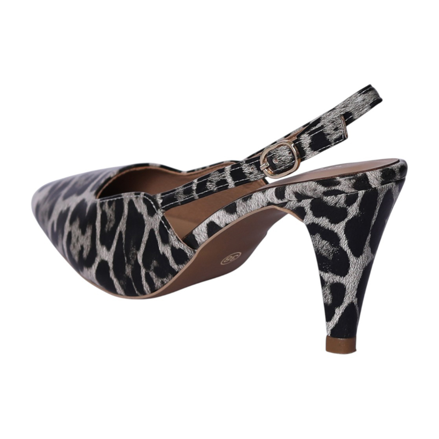 Women Chic White Dress Slingback Heel