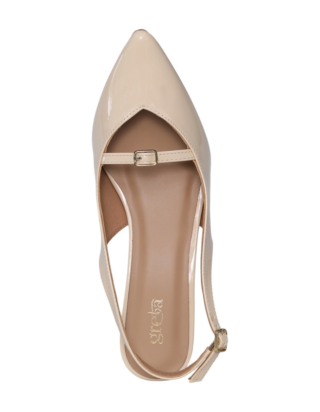 greta | Women Cream Slingback Kitten Heel Pumps|3