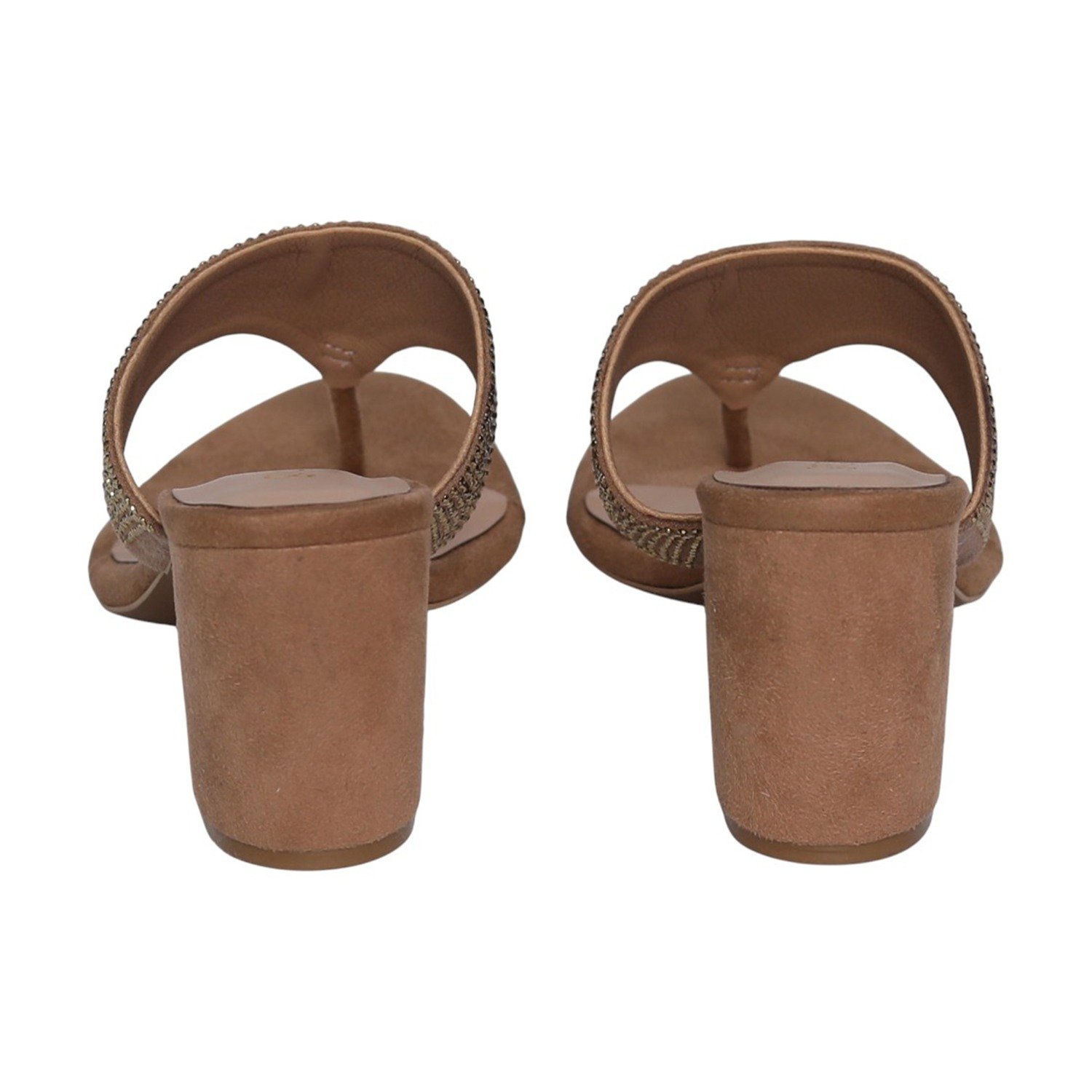 Women Sand Dazzle Block Heels