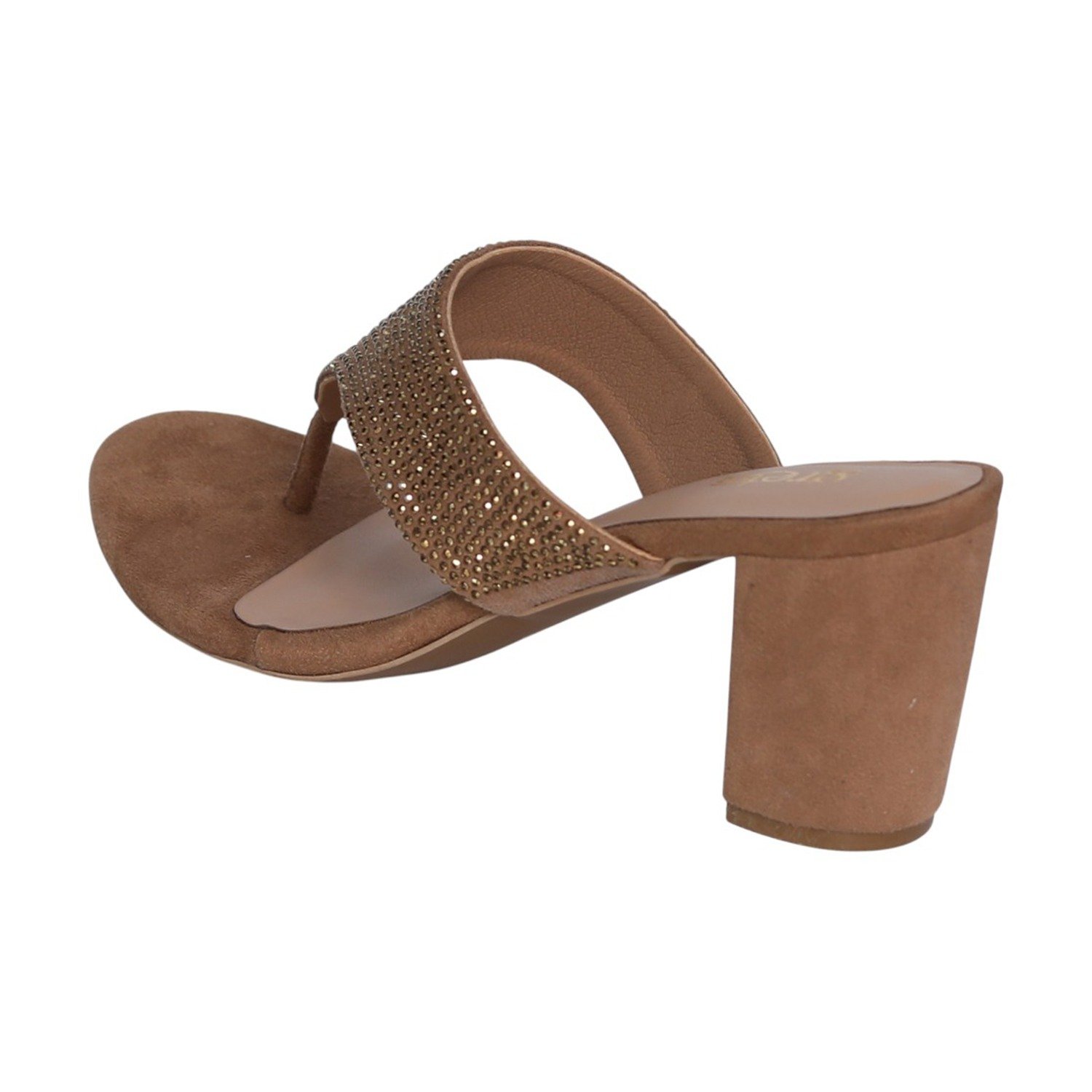 Women Sand Dazzle Block Heels