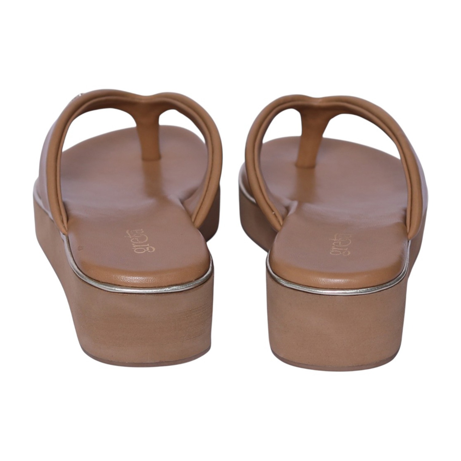 Women Beige Elevé Wedge Sandals