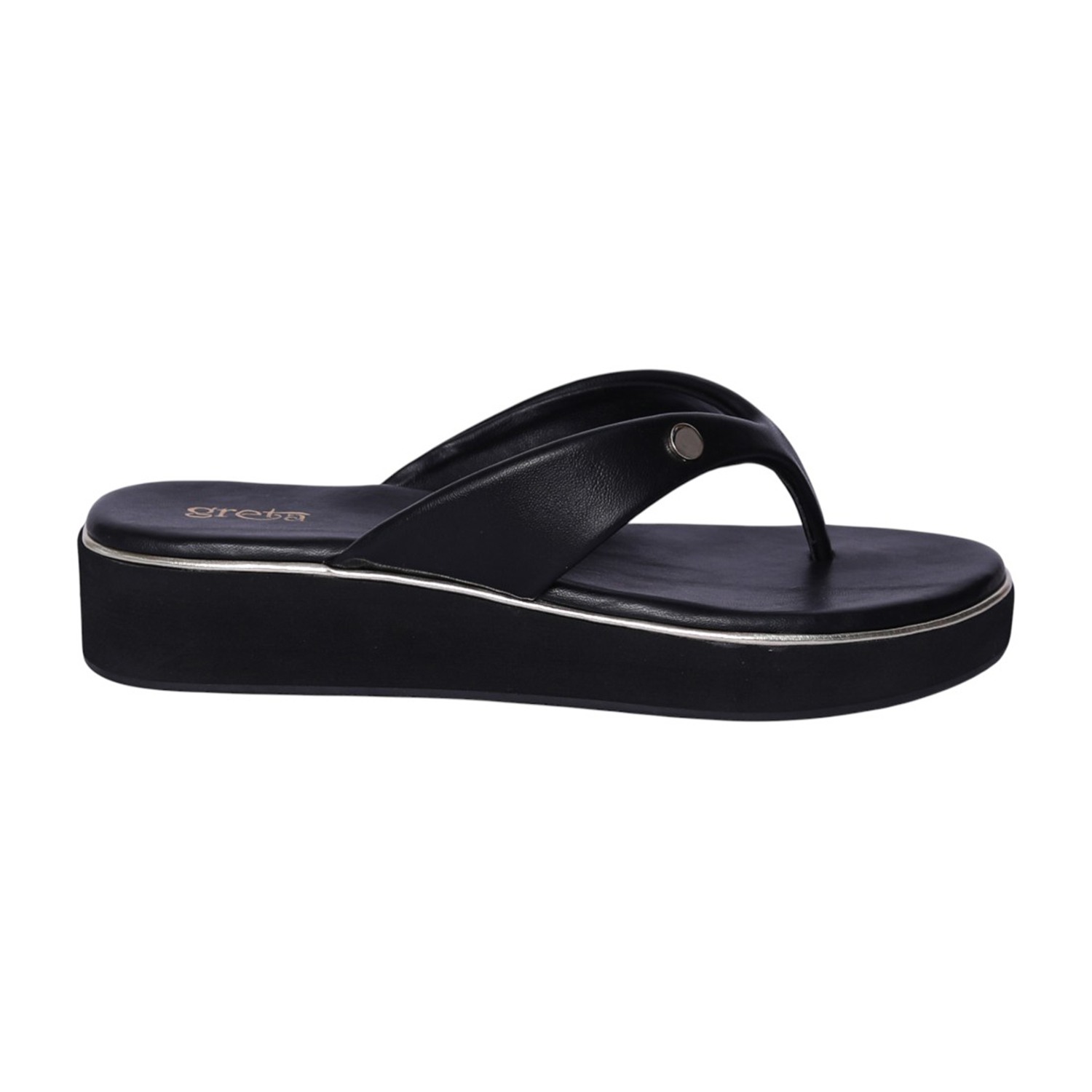 Women Black Elevé Wedge Sandals