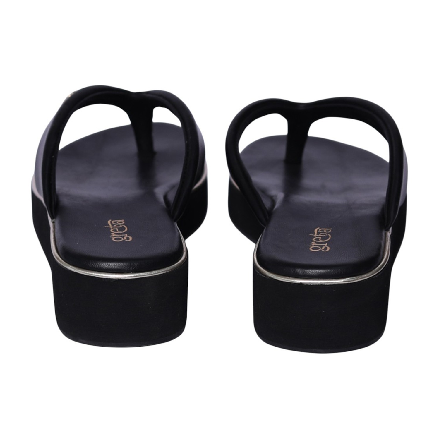 Women Black Elevé Wedge Sandals