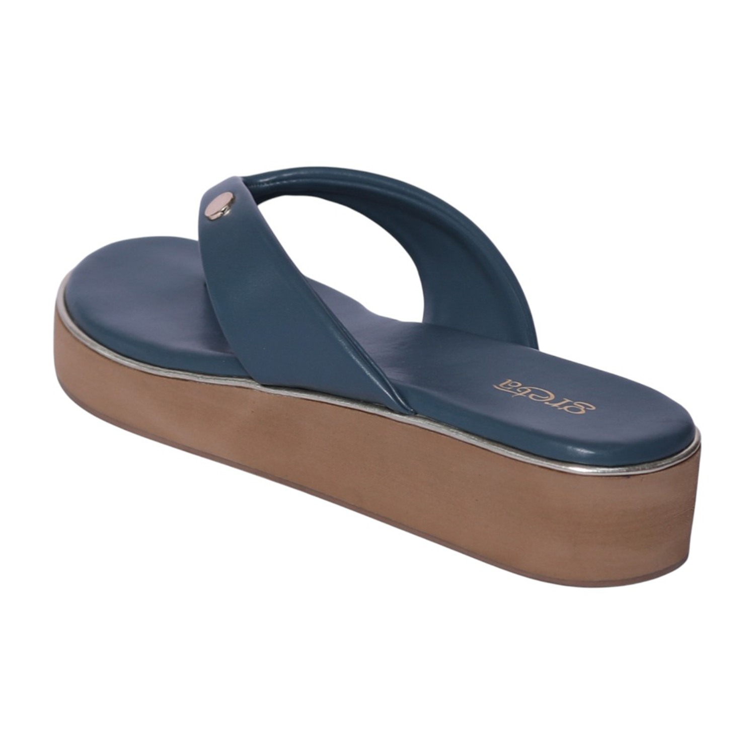 Women Green Elevé Wedge Sandals