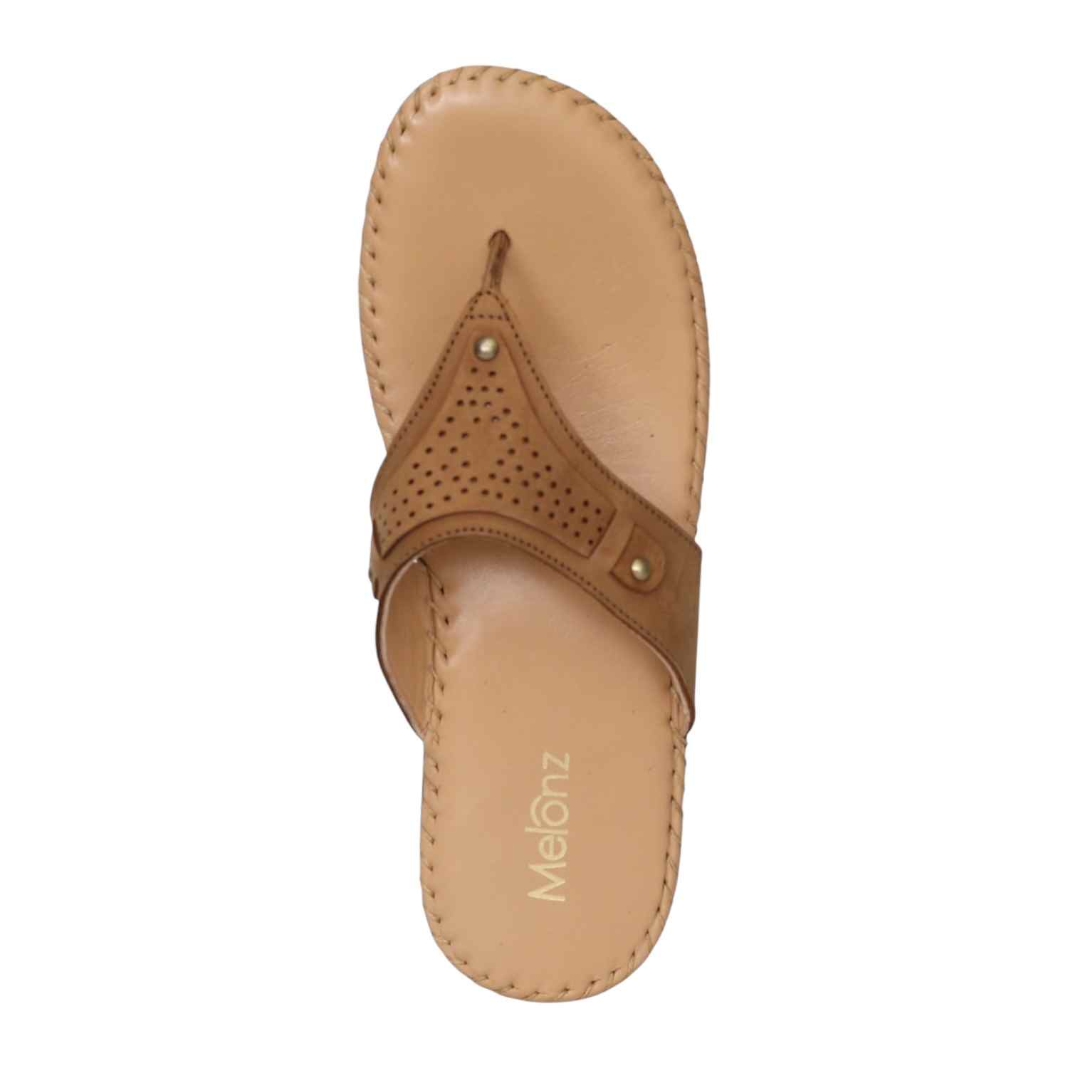 Women Beige Polished Wedge Sandals