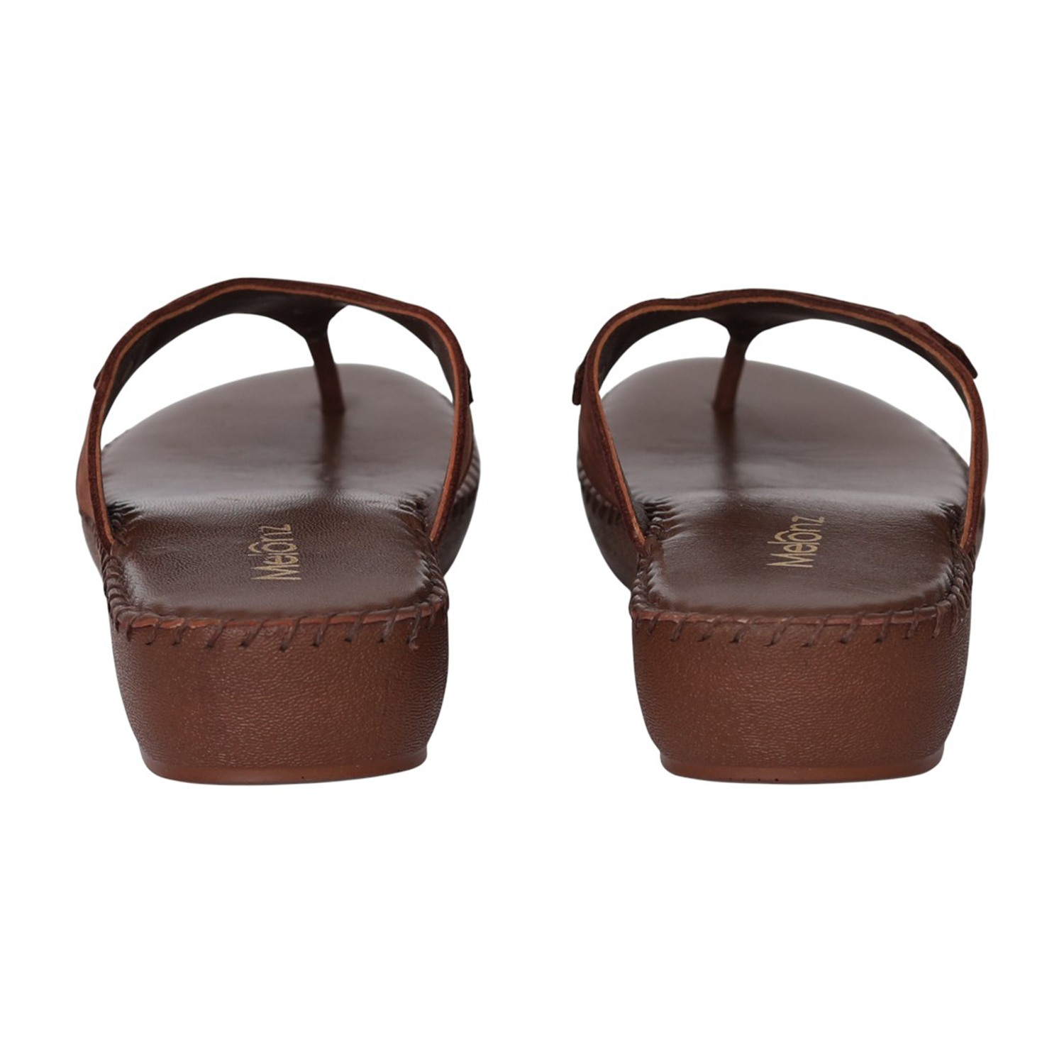 Women Brown Polished Wedge Sandals