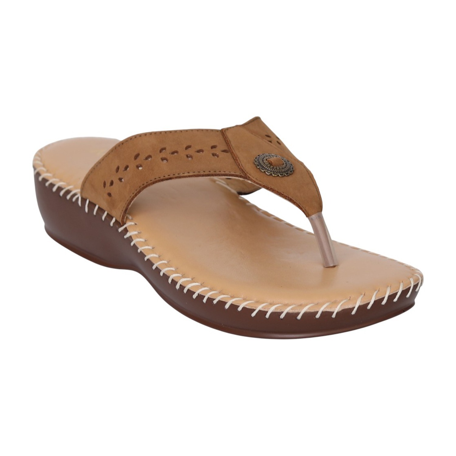 Women Beige Grace Wedge Sandals