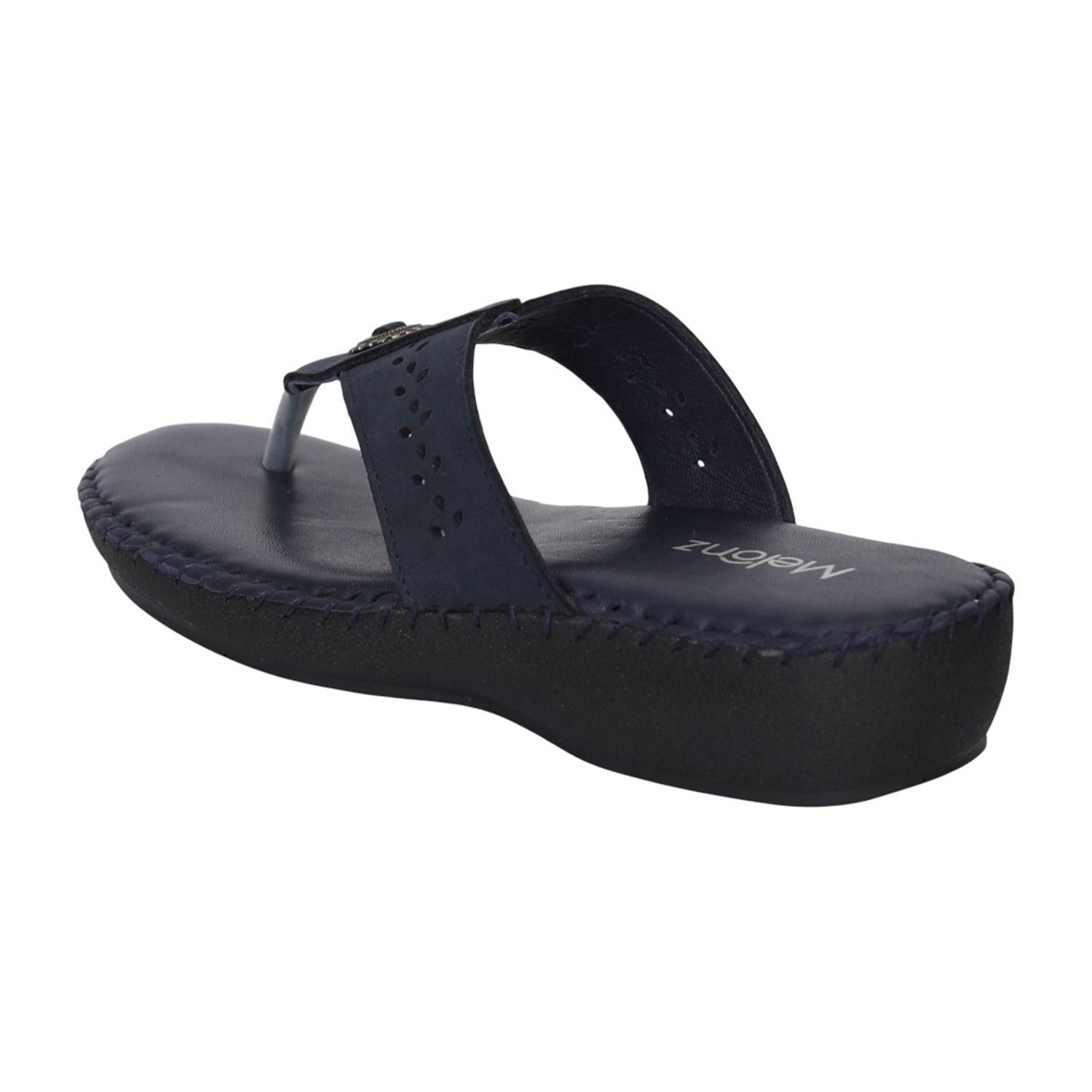 Women Navy Grace Wedge Sandals