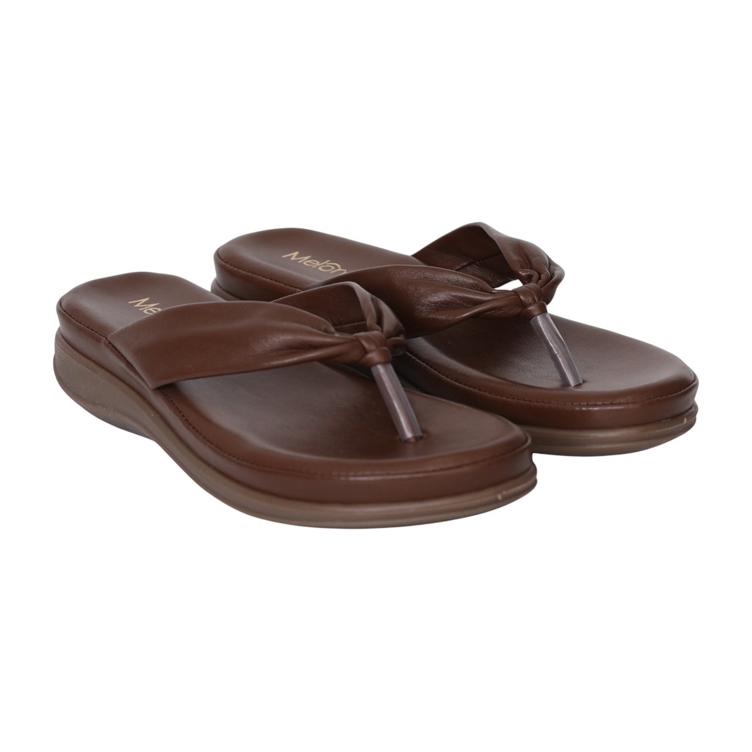 Women Brown Soft Knot Sandals