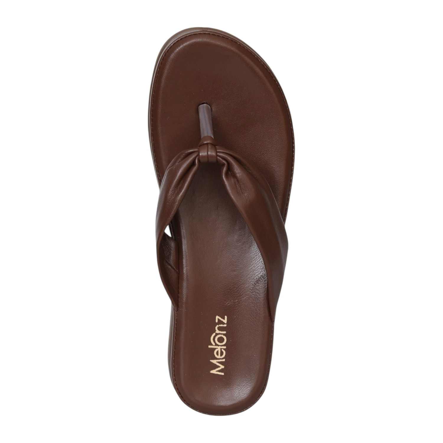 Women Brown Soft Knot Sandals