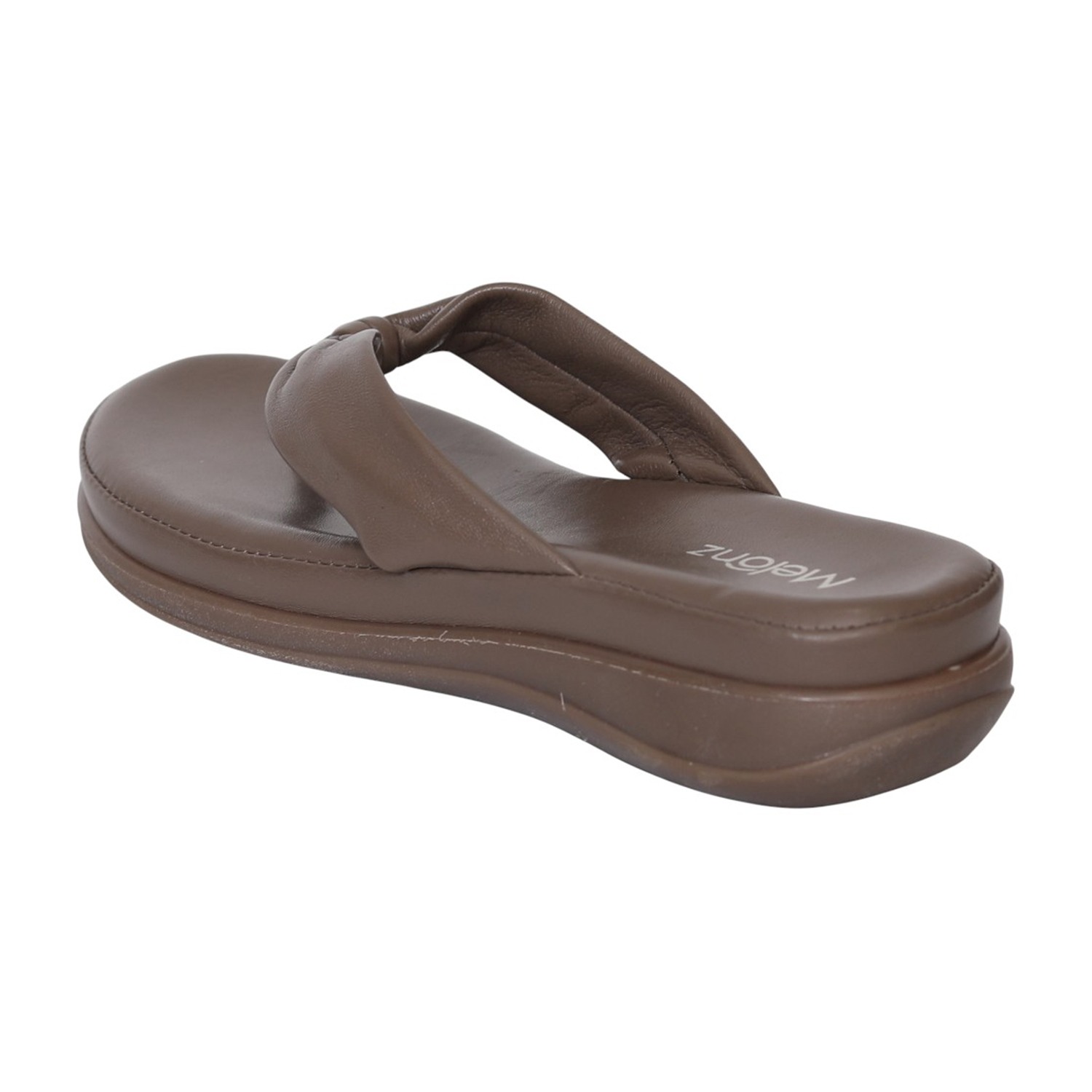 Women Chickoo Soft Knot Sandals