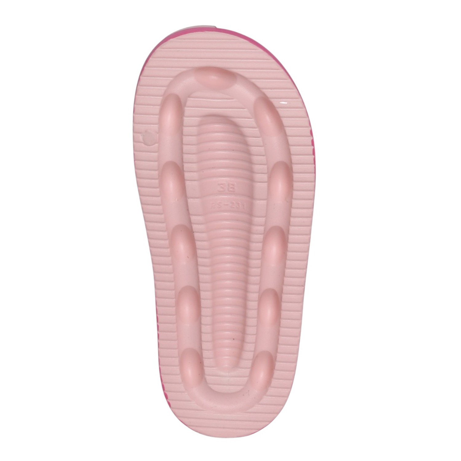 Womens Blush Pink Cartoon Platform Slides