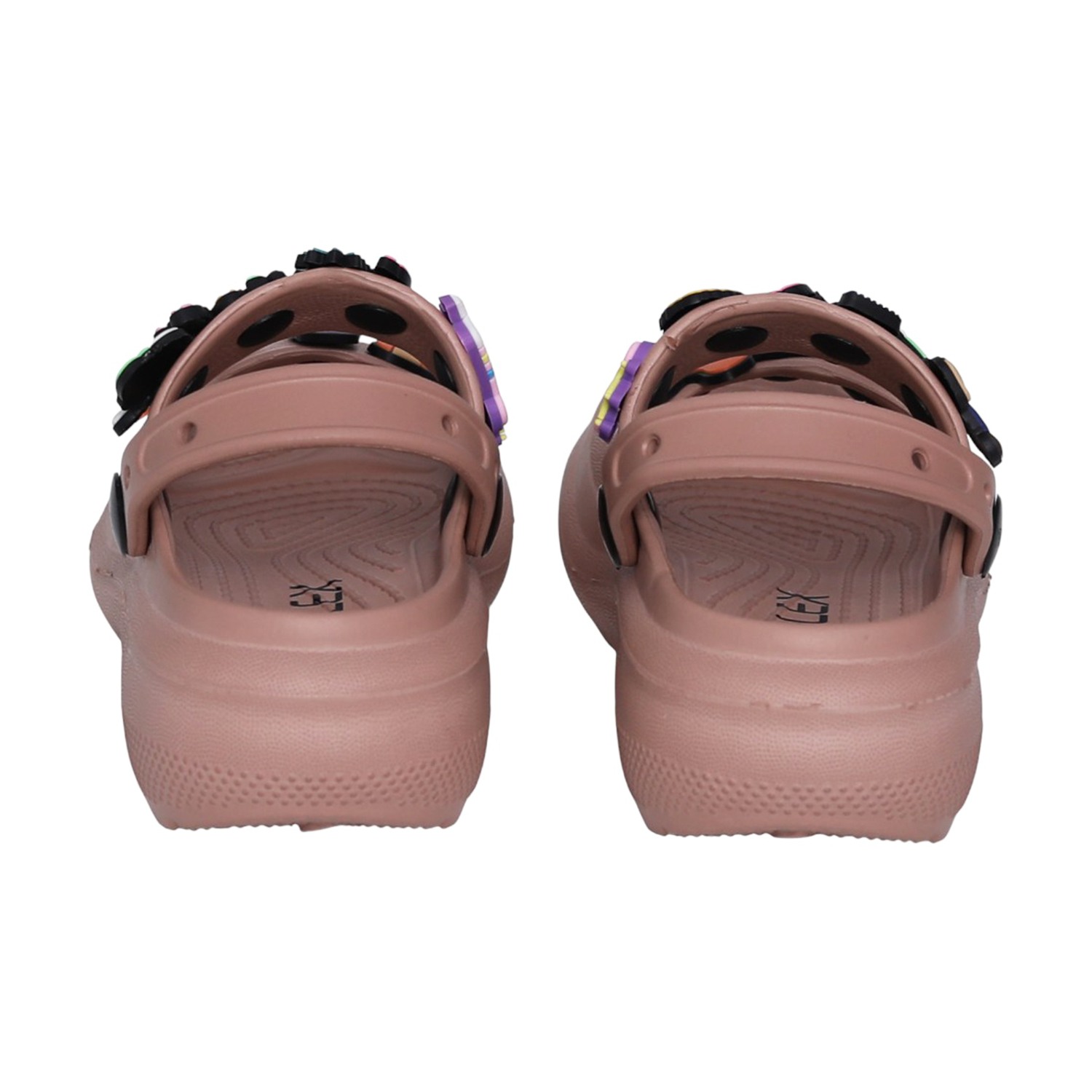 Kids Blush Peach Cartoon Patch Sandals