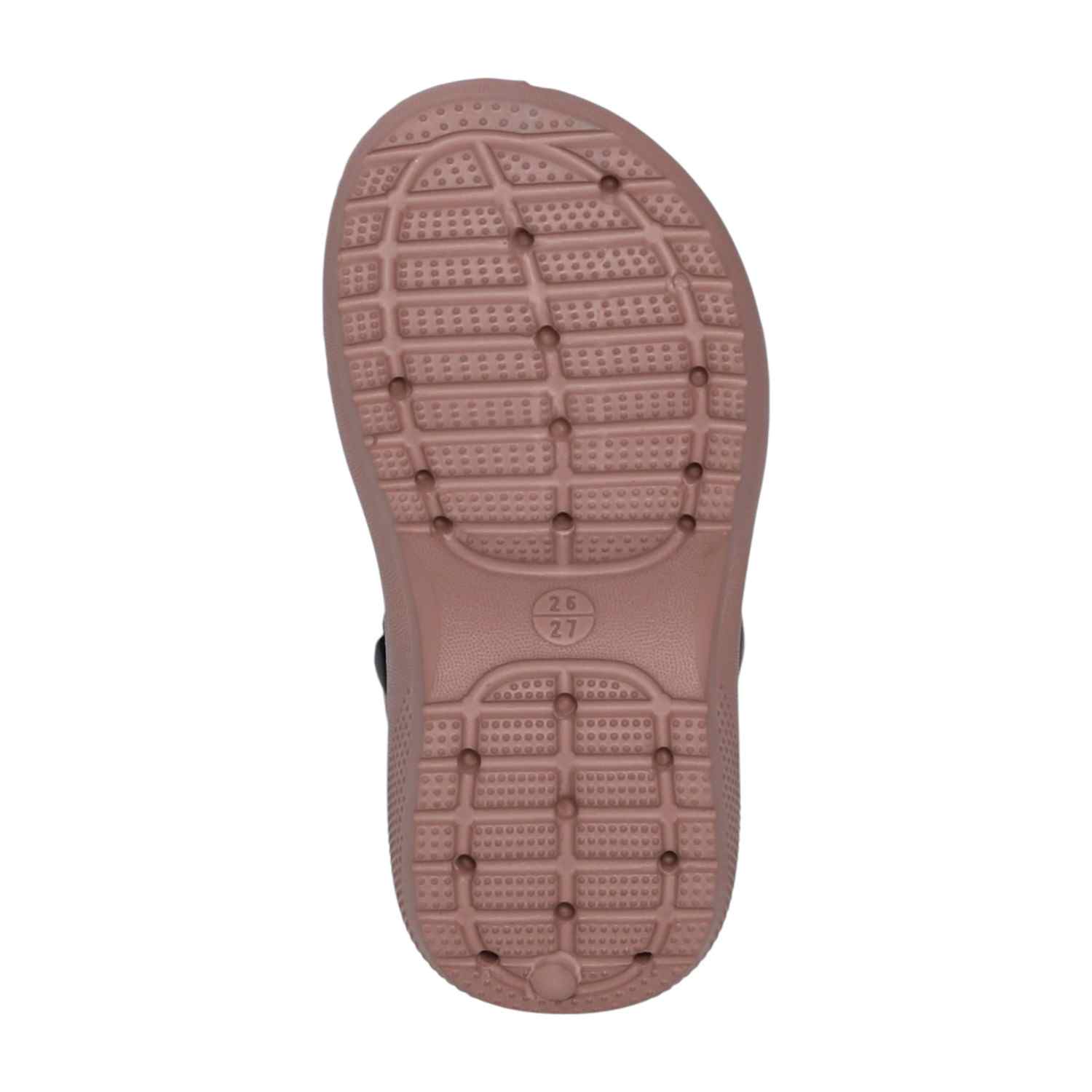 Kids Blush Peach Cartoon Patch Sandals