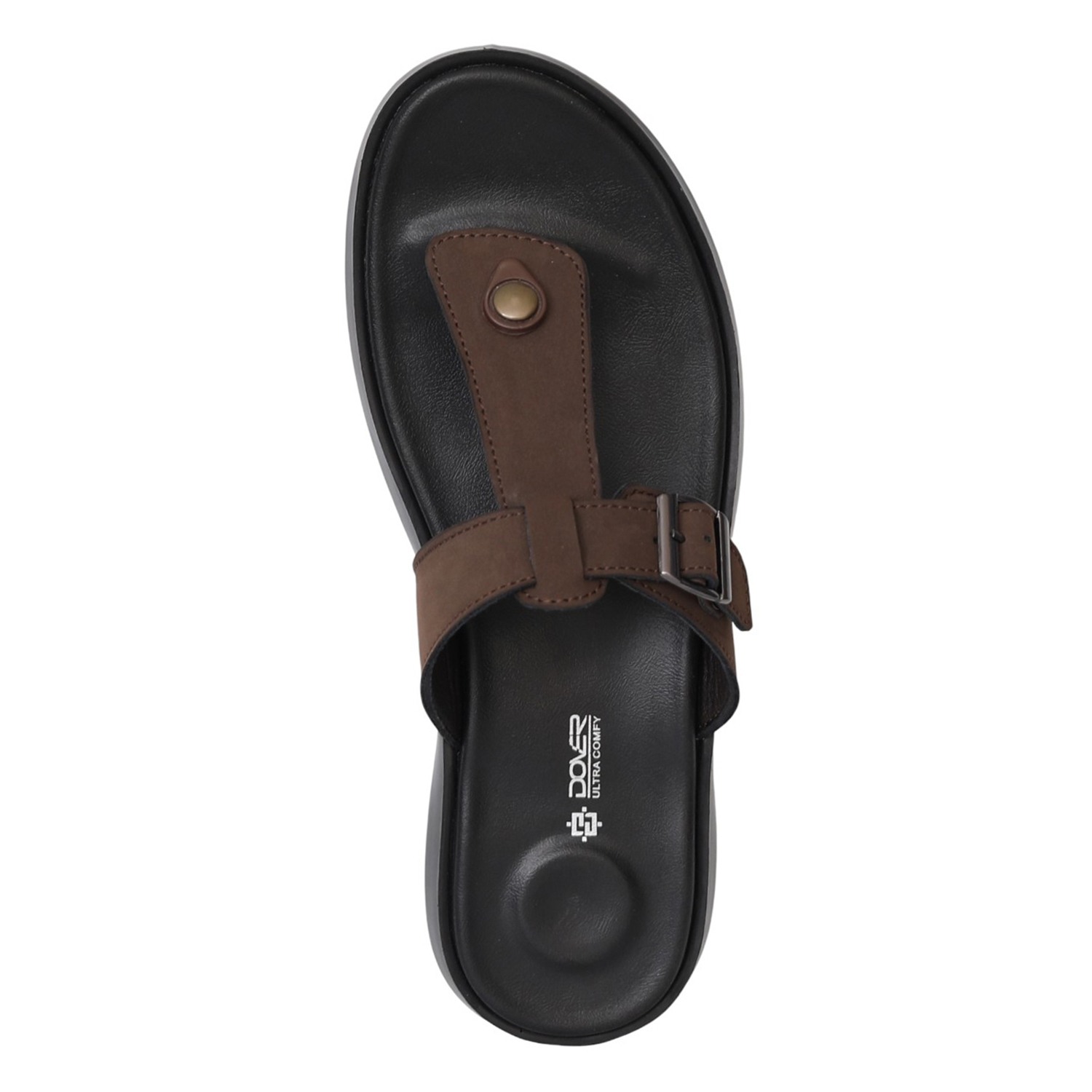 Men Brown FieldStep Buckle Sandals