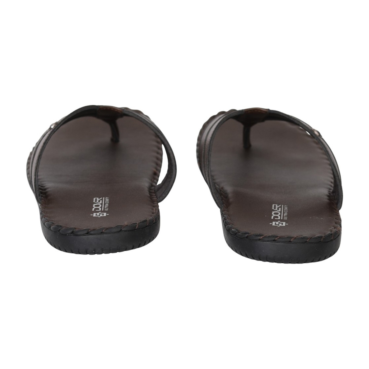 Men Brown CraftLine Casual Toe-Post Sandals