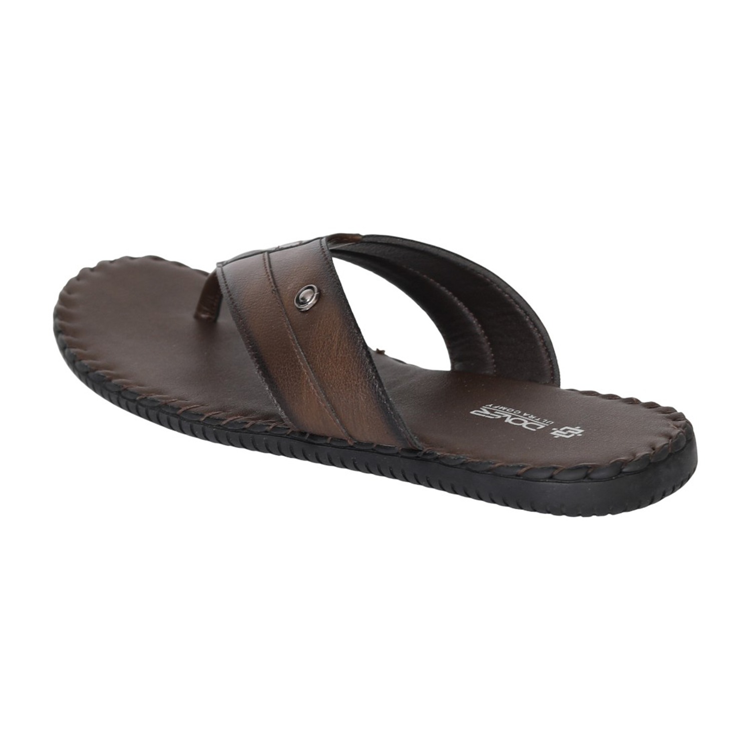 Men Brown CraftLine Casual Toe-Post Sandals