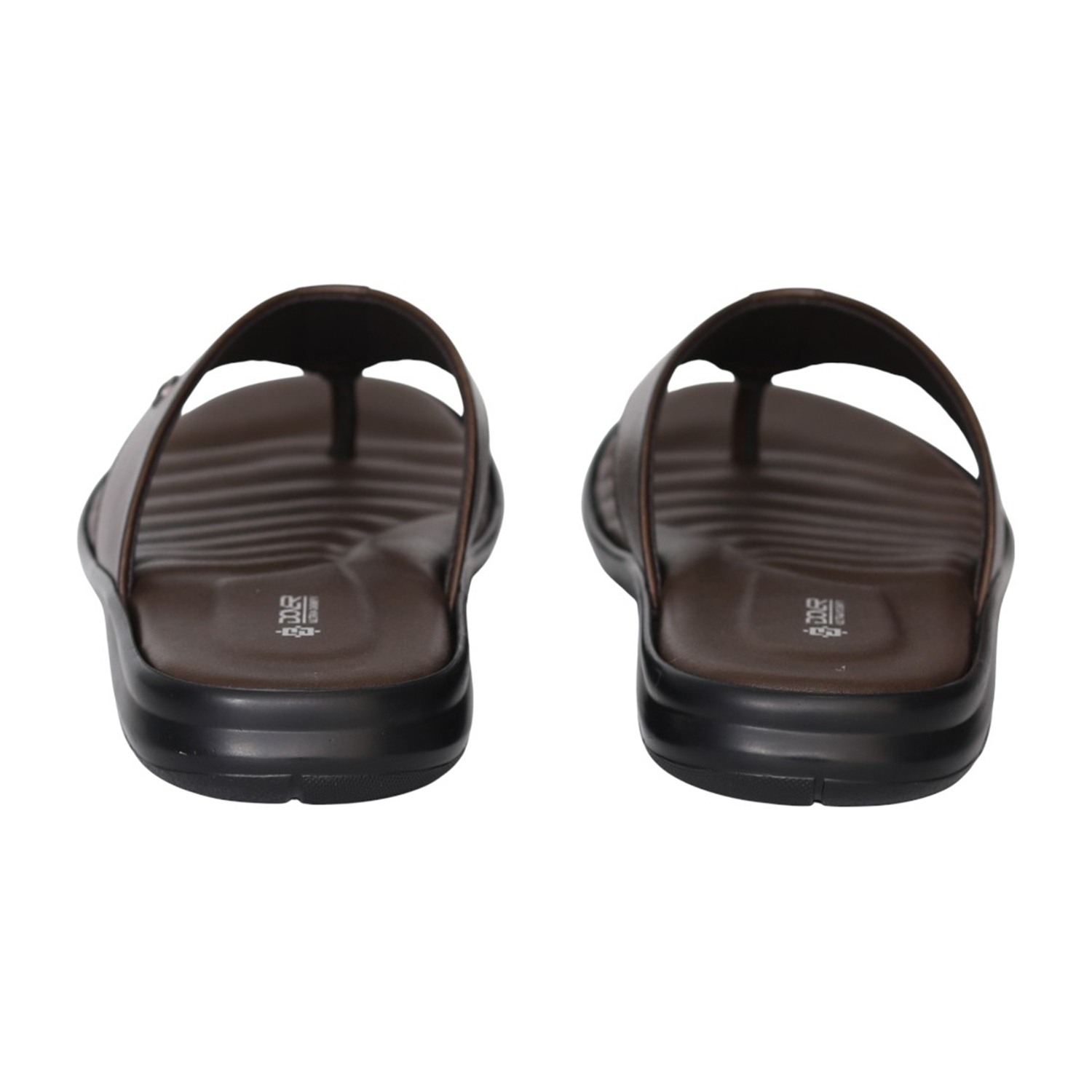 Men Brown Leatherform Thong Sandals