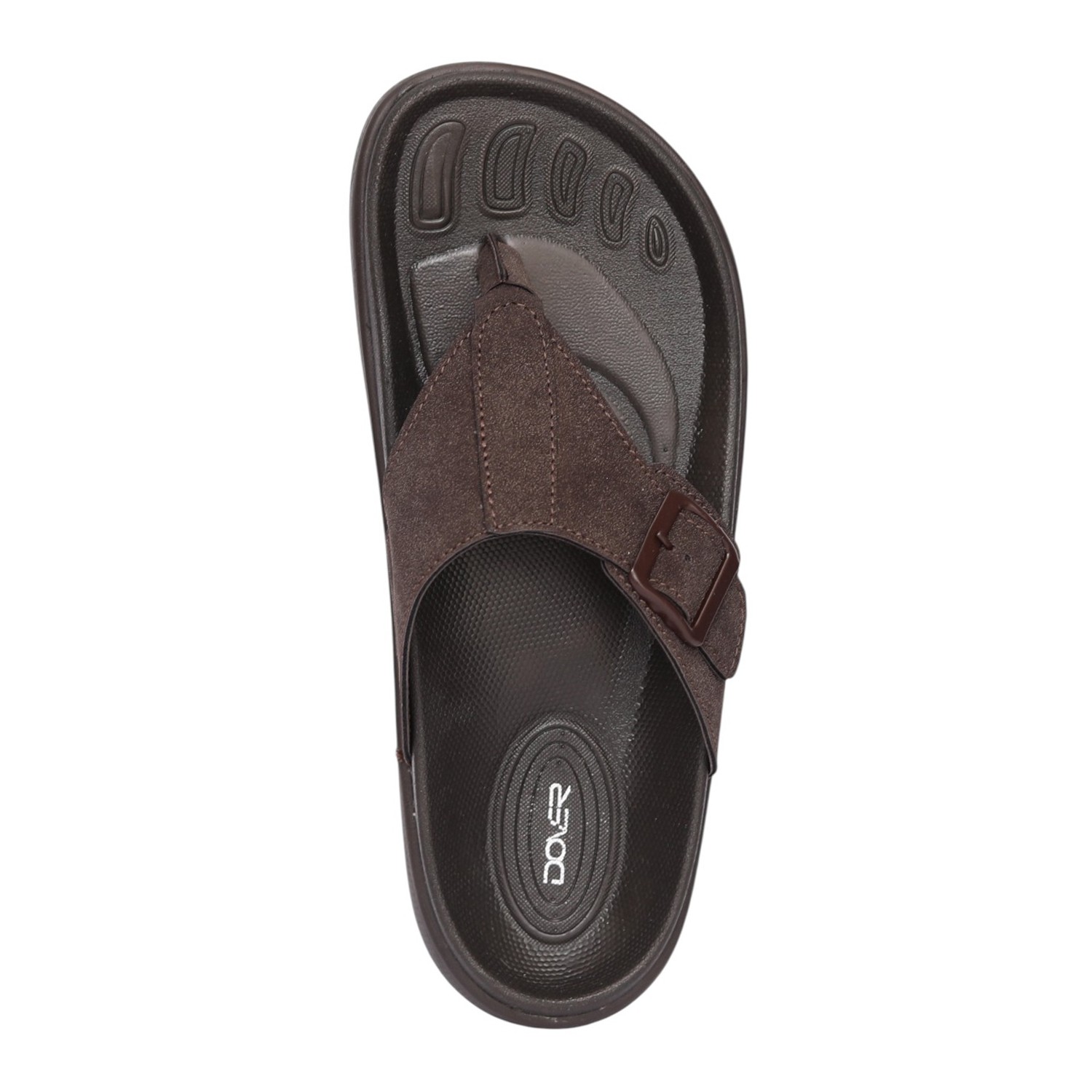 Men Brown Sol Relaxed Toe-Post Sandals
