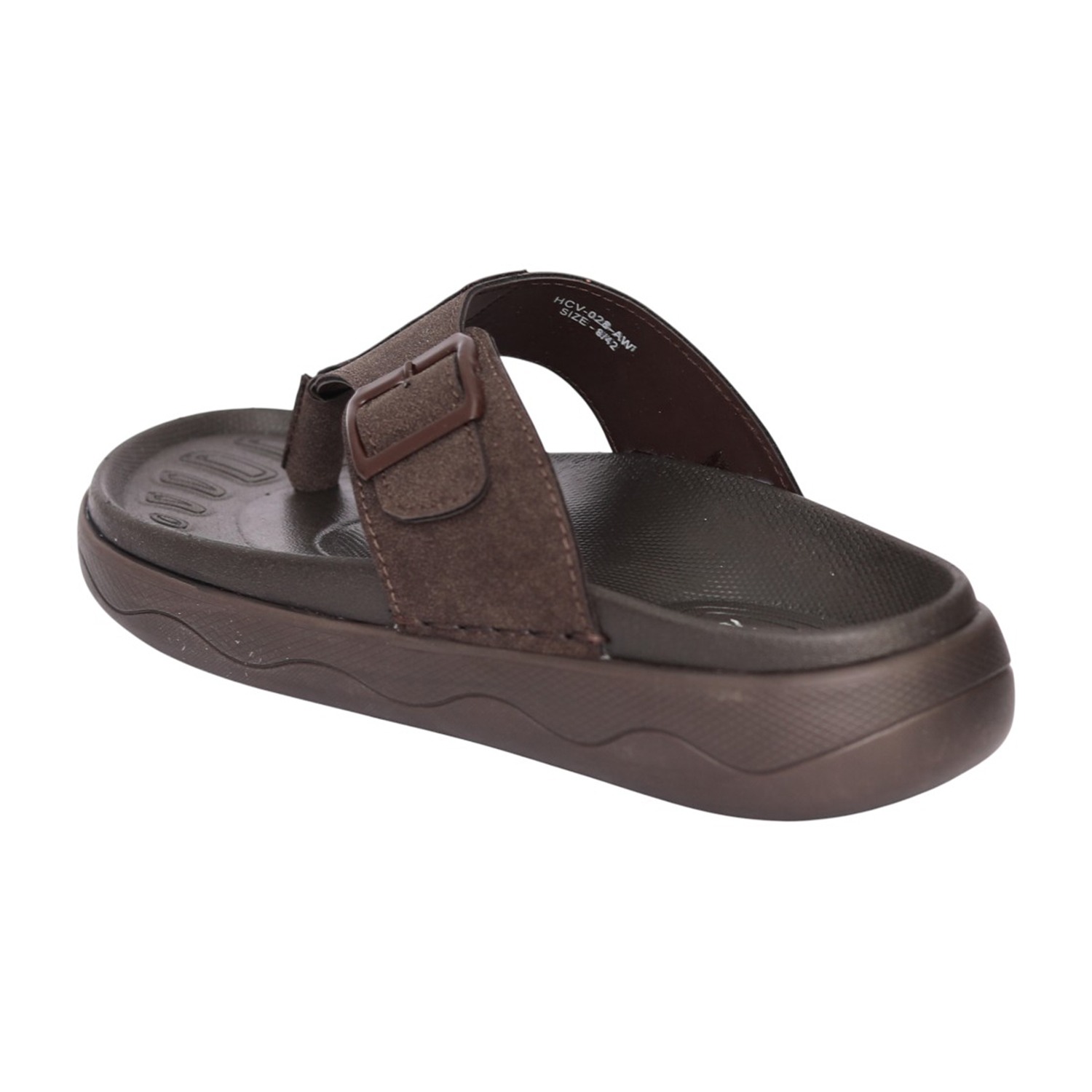Men Brown Sol Relaxed Toe-Post Sandals